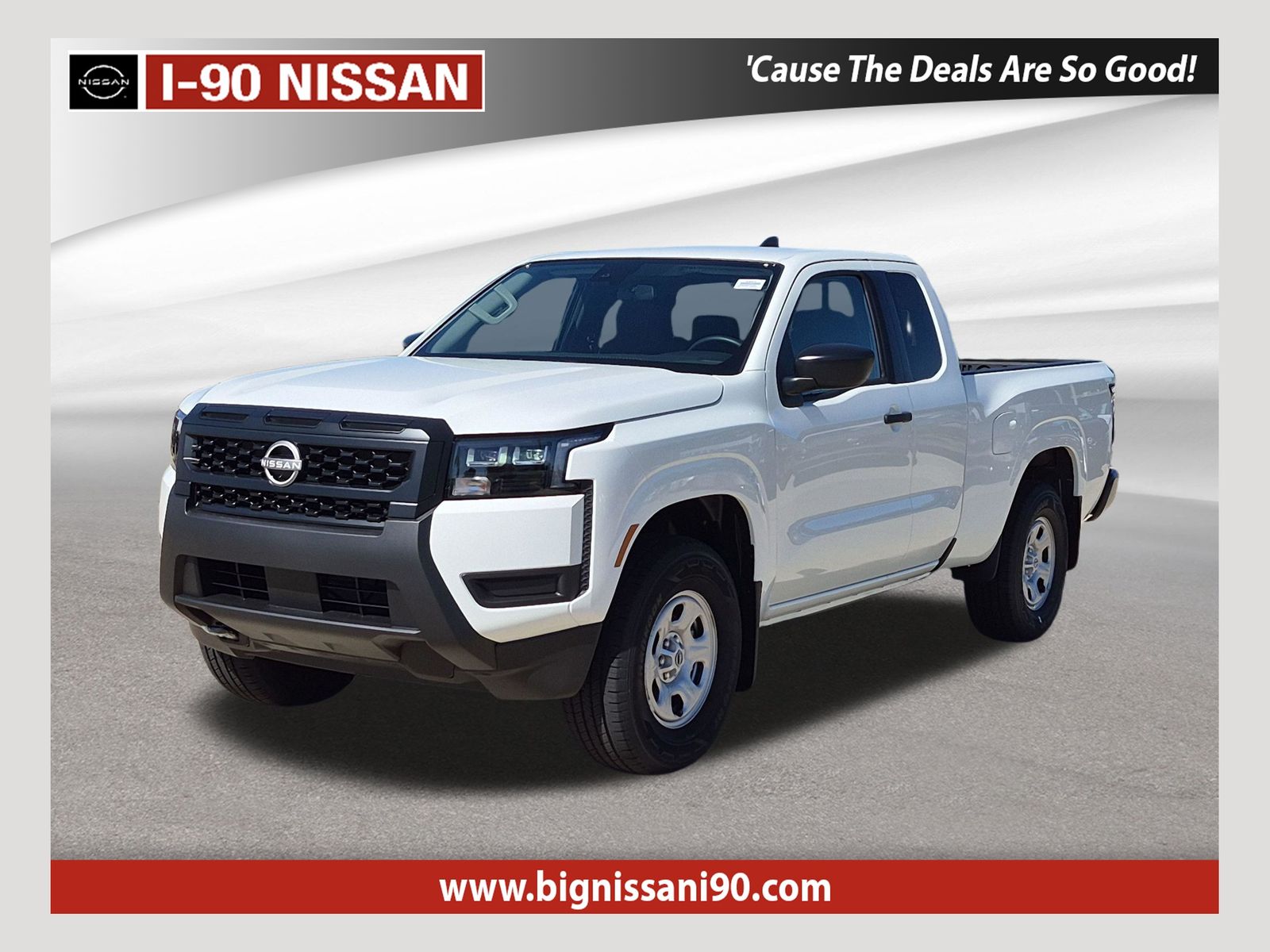 Glacier White 2026 Nissan Frontier Pickup Truck Four-Wheel Drive 9-Speed Automatic Overdrive
