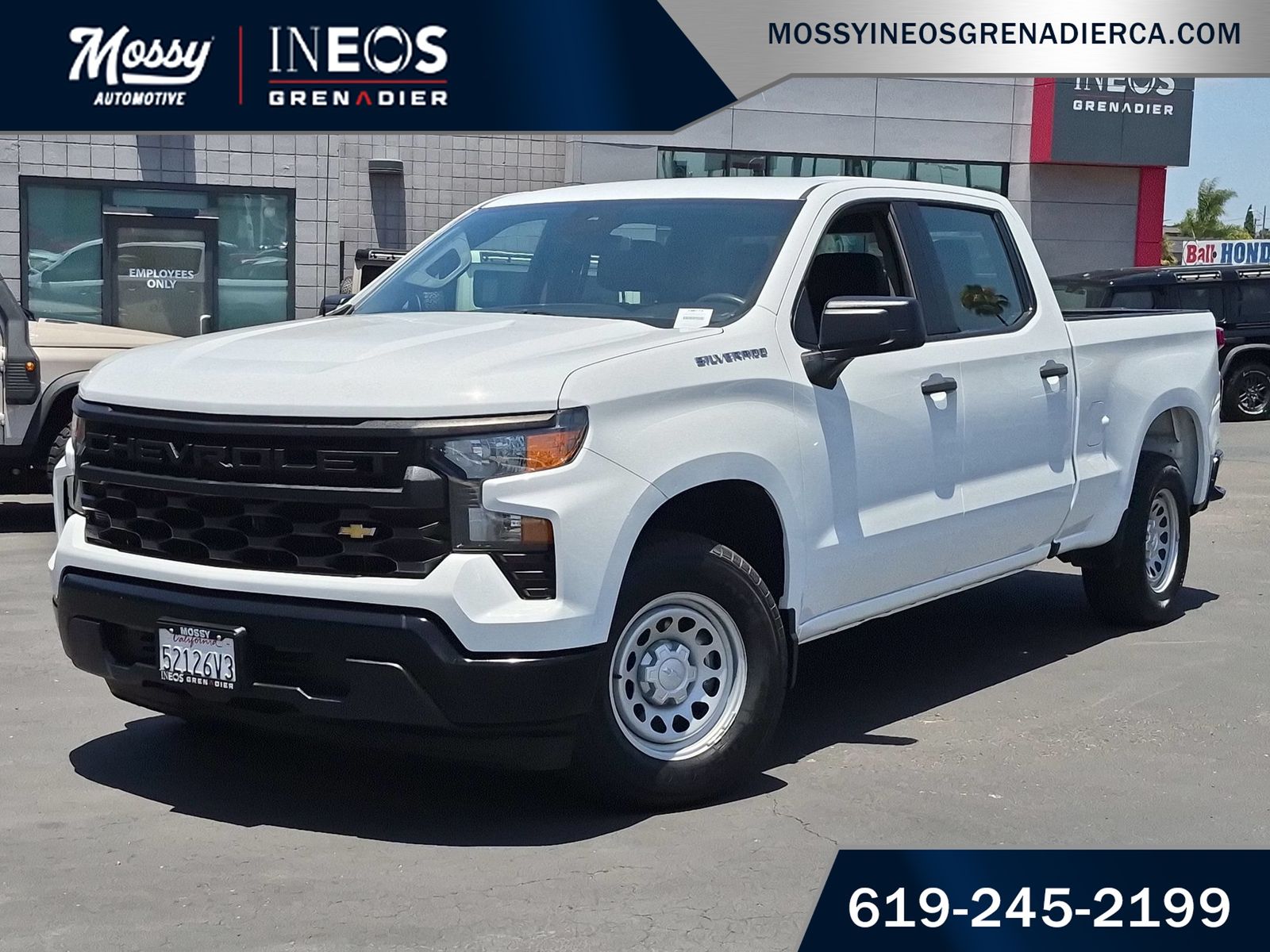 Summit White 2023 Chevrolet Silverado 1500 Pickup Truck 4X2 Automatic