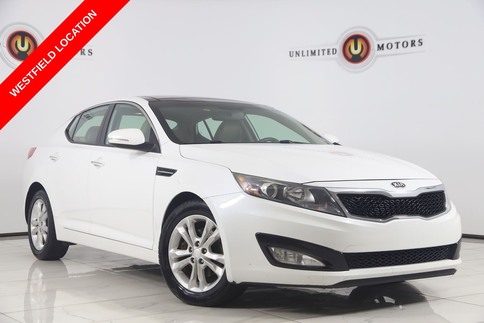 Snow White Pearl 2013 Kia Optima Sedan Front-Wheel Drive 6-Speed Automatic