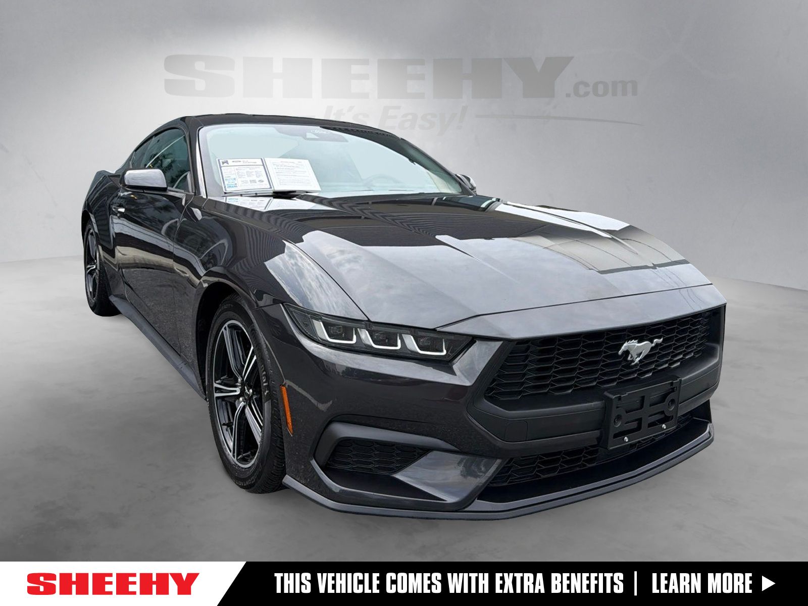 Dark Matter Gray Metallic 2024 Ford Mustang Coupe Rear-Wheel Drive Automatic