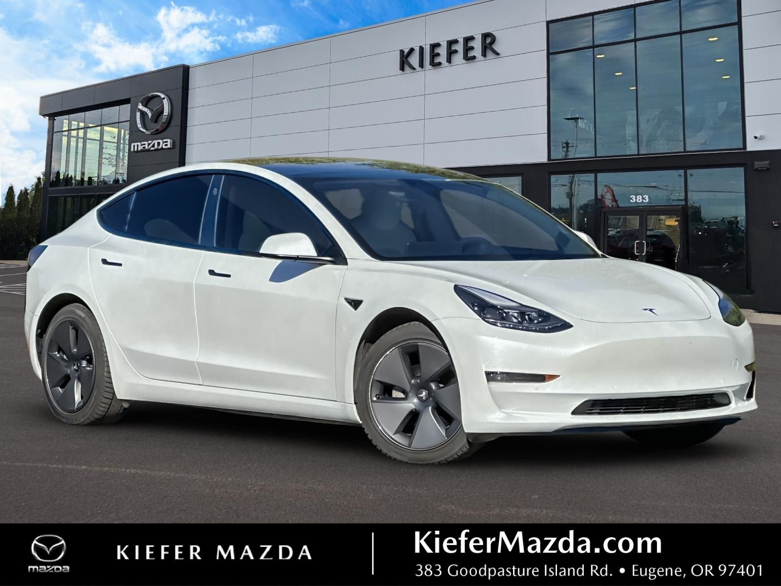 Pearl White Multi-Coat 2022 Tesla Model 3 Long Range AWD Sedan All-Wheel Drive 1-Speed Automatic