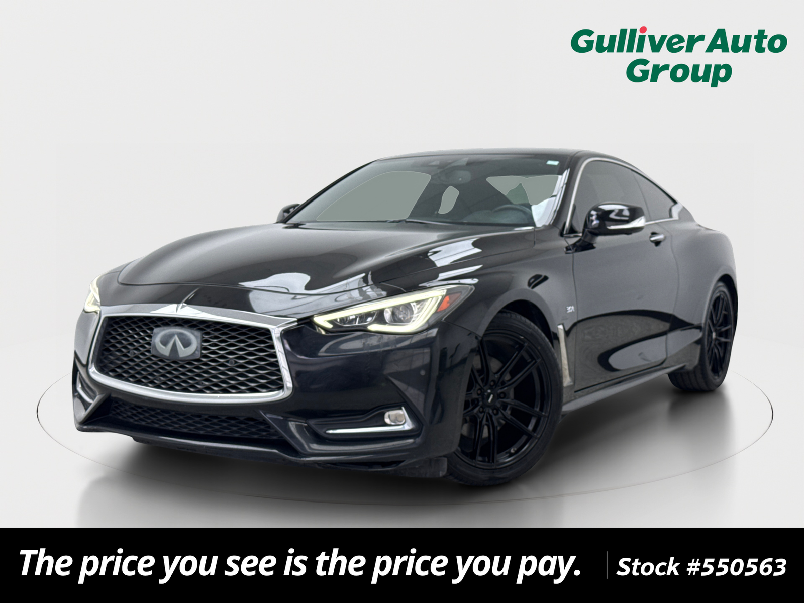 Black Obsidian 2017 INFINITI Q60 3.0t Premium Coupe AWD Coupe All-Wheel Drive 7-Speed Automatic