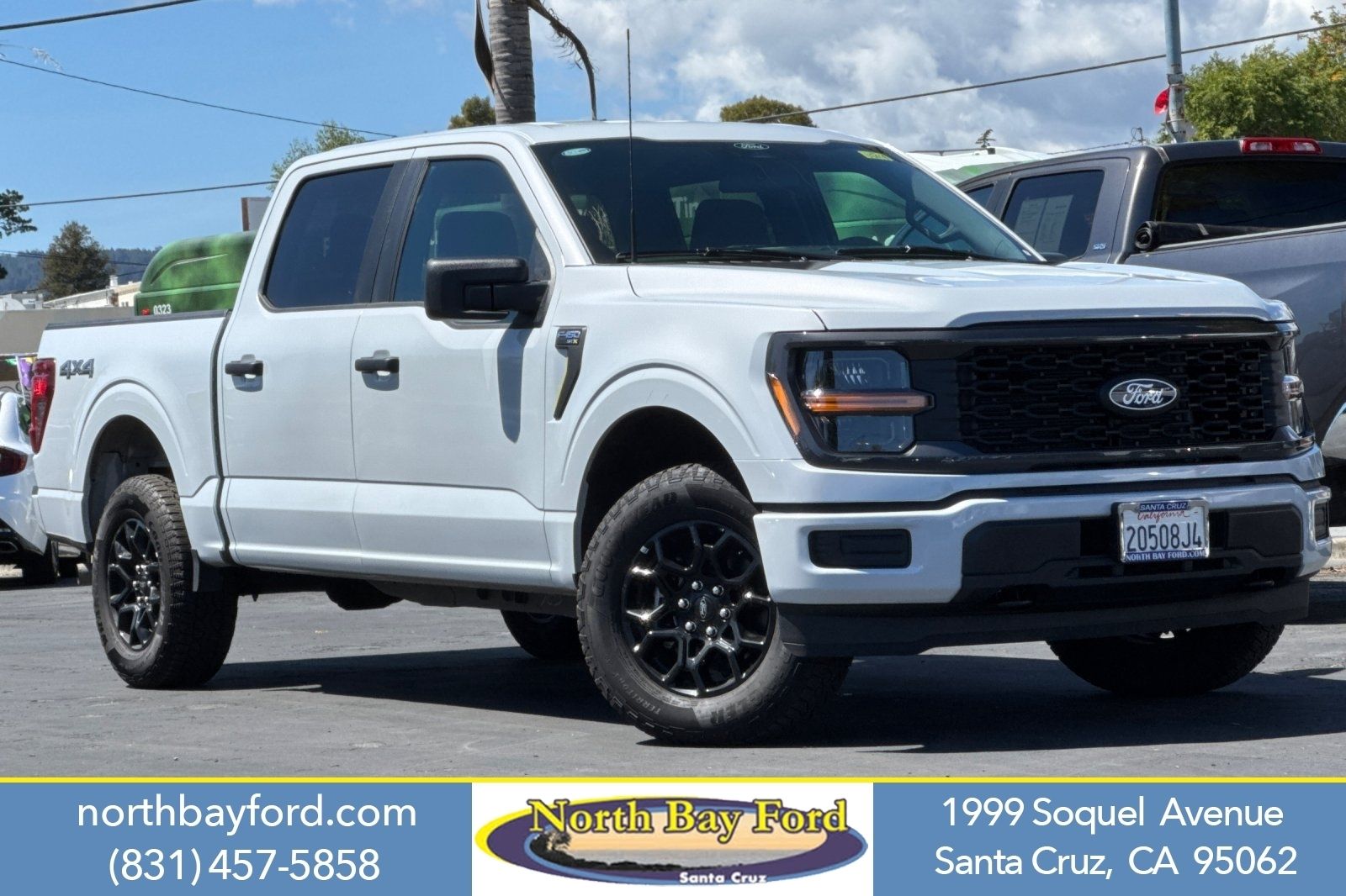 White Metallic 2025 Ford F-150 STX SuperCrew 4WD Pickup Truck Four-Wheel Drive Automatic