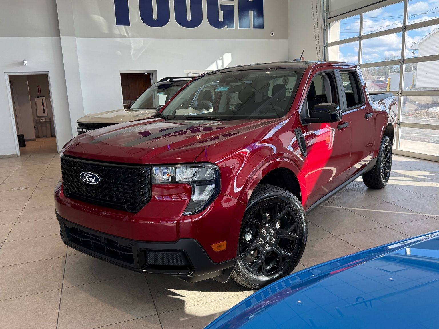 Red 2026 Ford Maverick XLT SuperCrew AWD Pickup Truck All-Wheel Drive 8-Speed Automatic