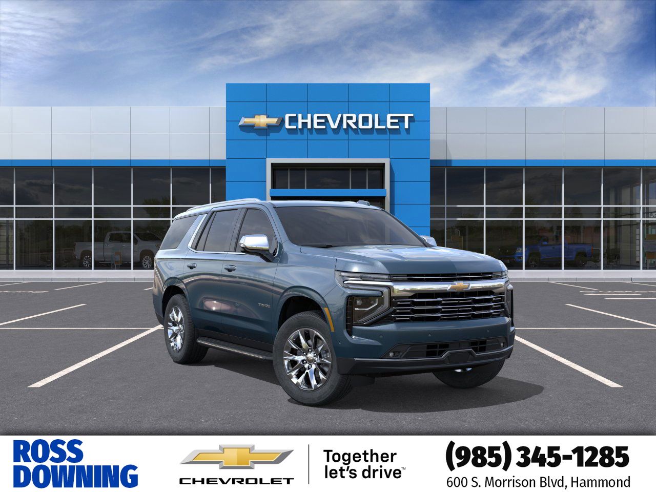 Lakeshore Blue Metallic 2026 Chevrolet Tahoe Premier 4WD SUV / Crossover Four-Wheel Drive