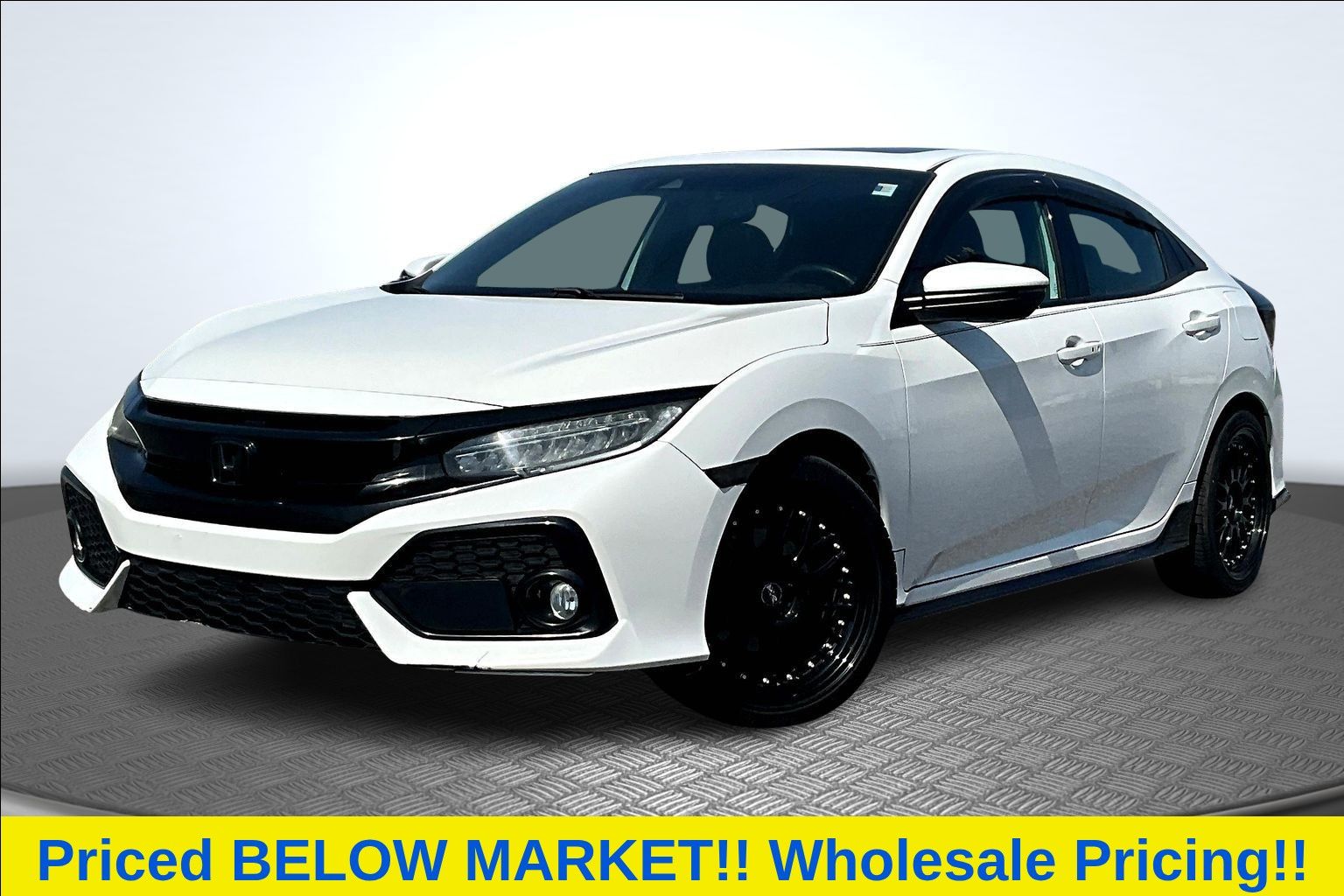 White 2017 Honda Civic Hatchback Hatchback Front-Wheel Drive Continuously Variable Transmission
