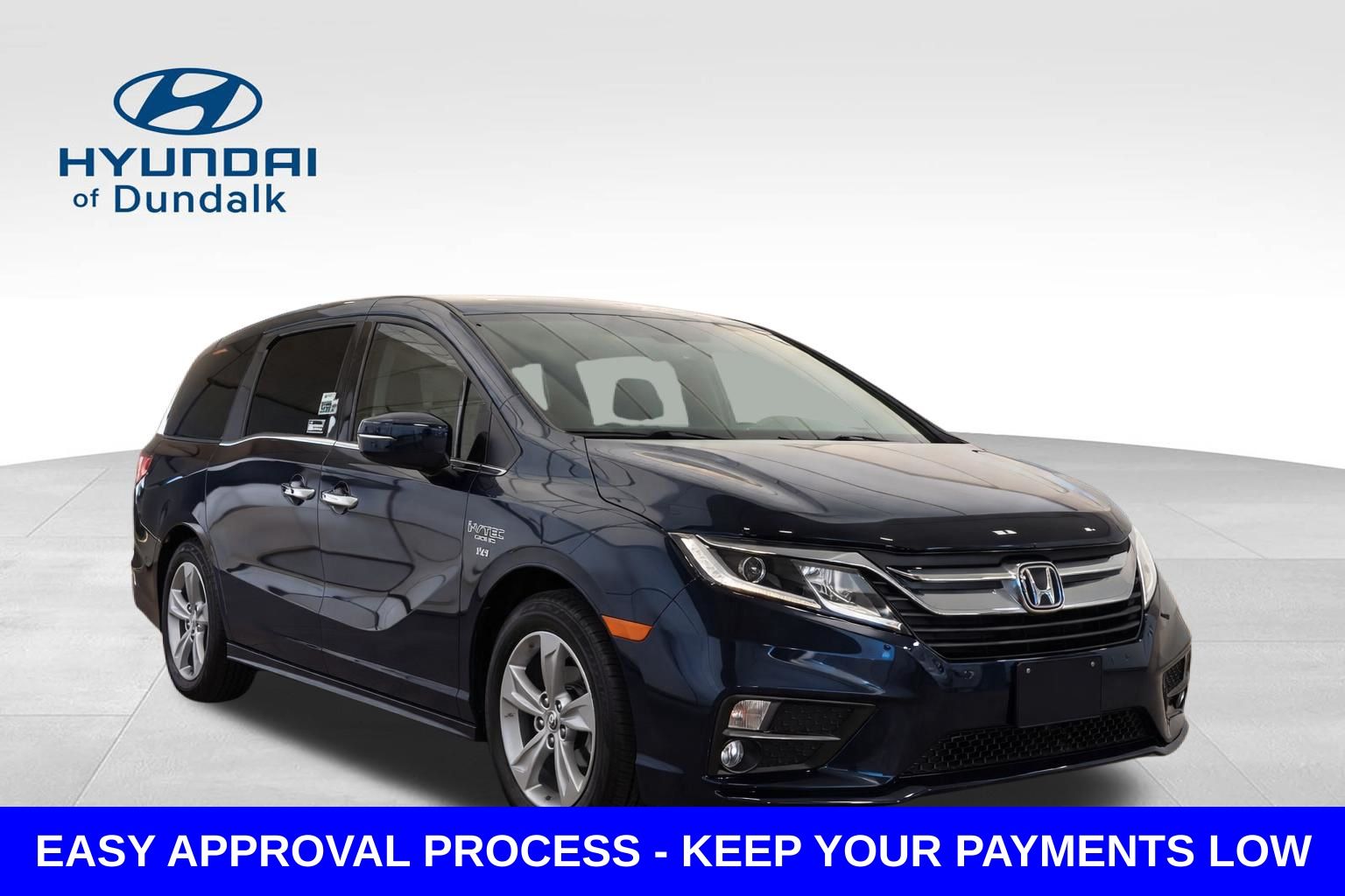 Blue 2019 Honda Odyssey Minivan Front-Wheel Drive 9-Speed Automatic