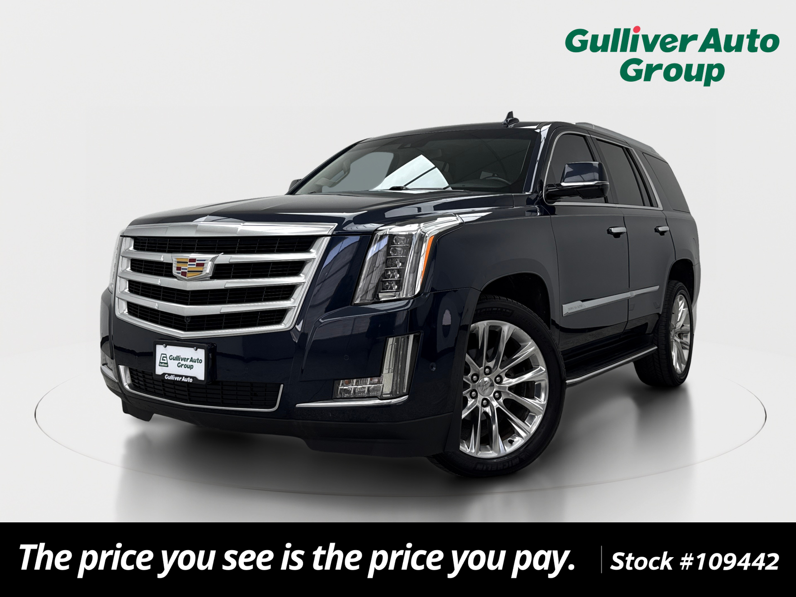 Dark Adriatic Blue Metallic 2019 Cadillac Escalade SUV / Crossover Four-Wheel Drive