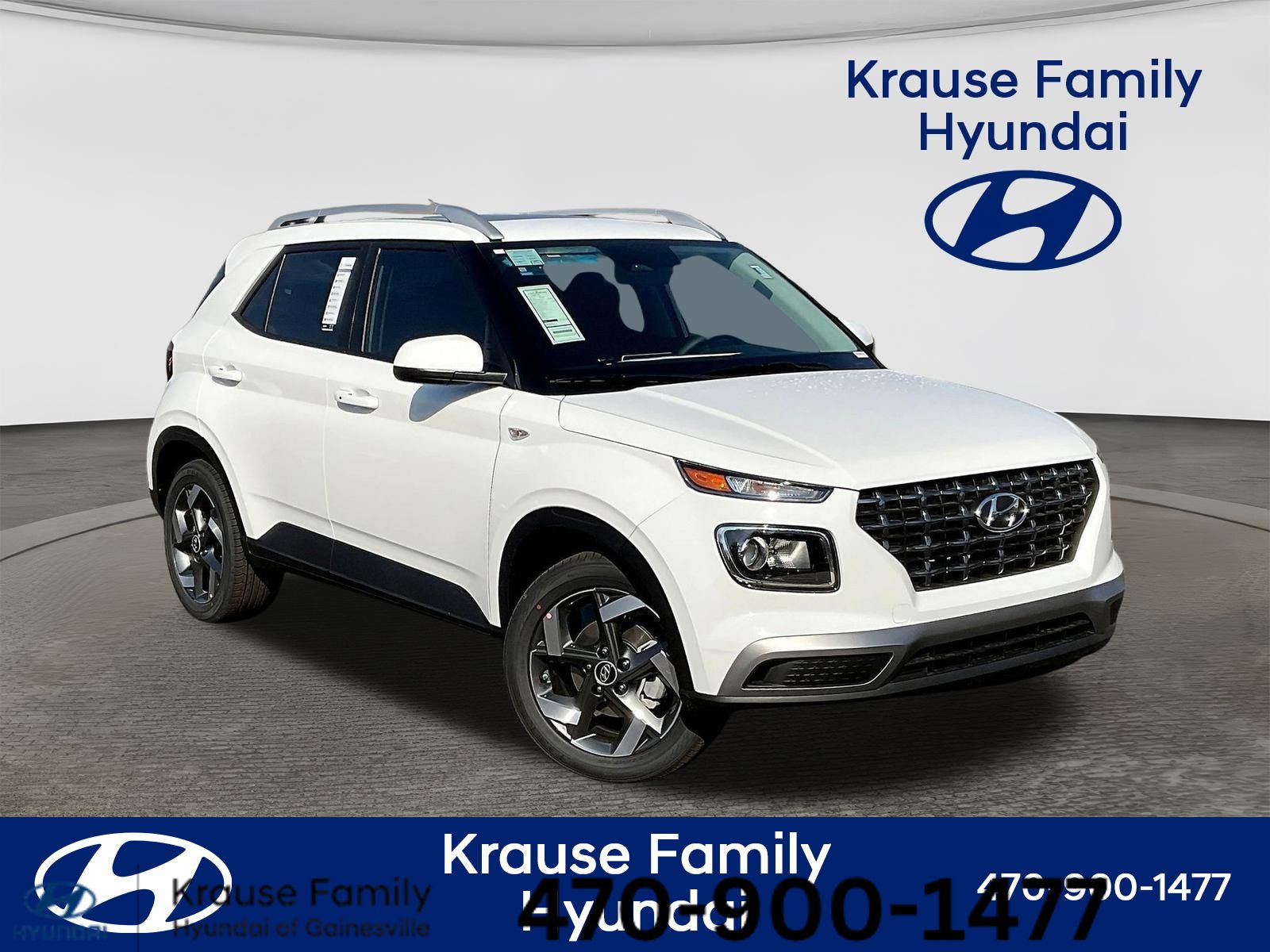 Lunar White 2026 Hyundai Venue SUV / Crossover Front-Wheel Drive Continuously Variable Transmission