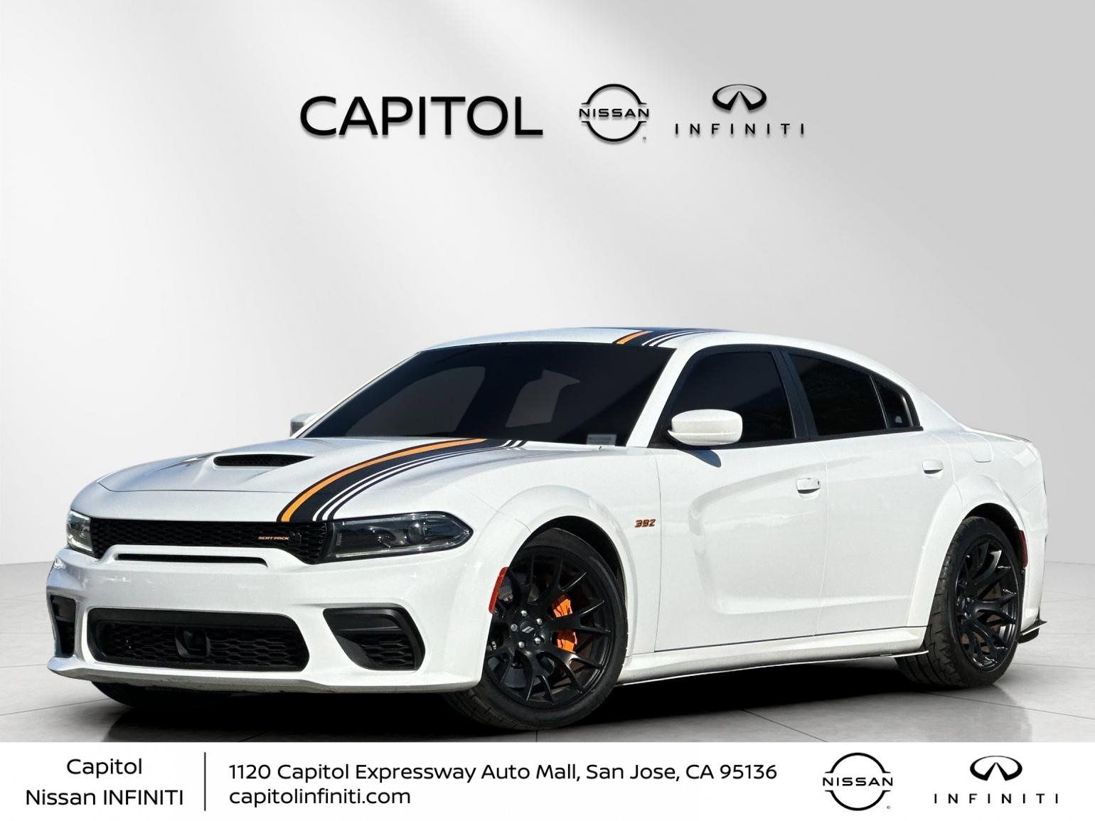 White Knuckle Clearcoat 2022 Dodge Charger Scat Pack Widebody RWD Sedan Rear-Wheel Drive 8-Speed Automatic