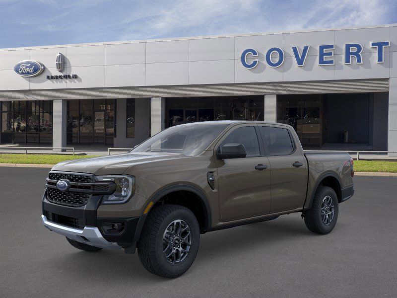 Gray 2026 Ford Ranger XLT SuperCrew 4WD Pickup Truck Four-Wheel Drive Automatic