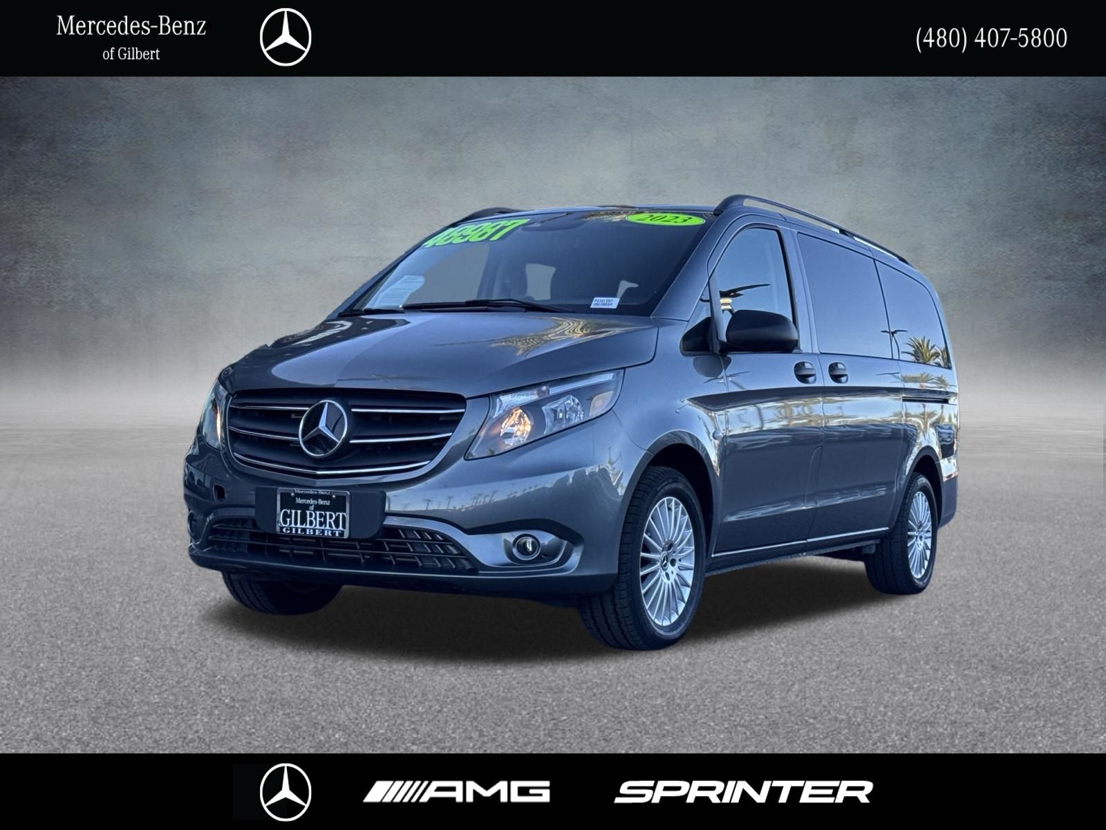 Selenite Gray Metallic 2023 Mercedes-Benz Metris Van Rear-Wheel Drive 9-Speed Automatic