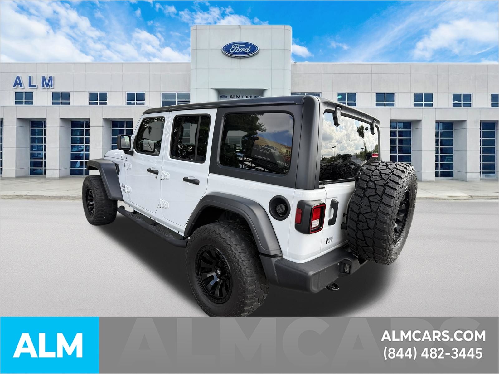 Used 2020 Bright White Clearcoat Jeep Unlimited Sport S image 9