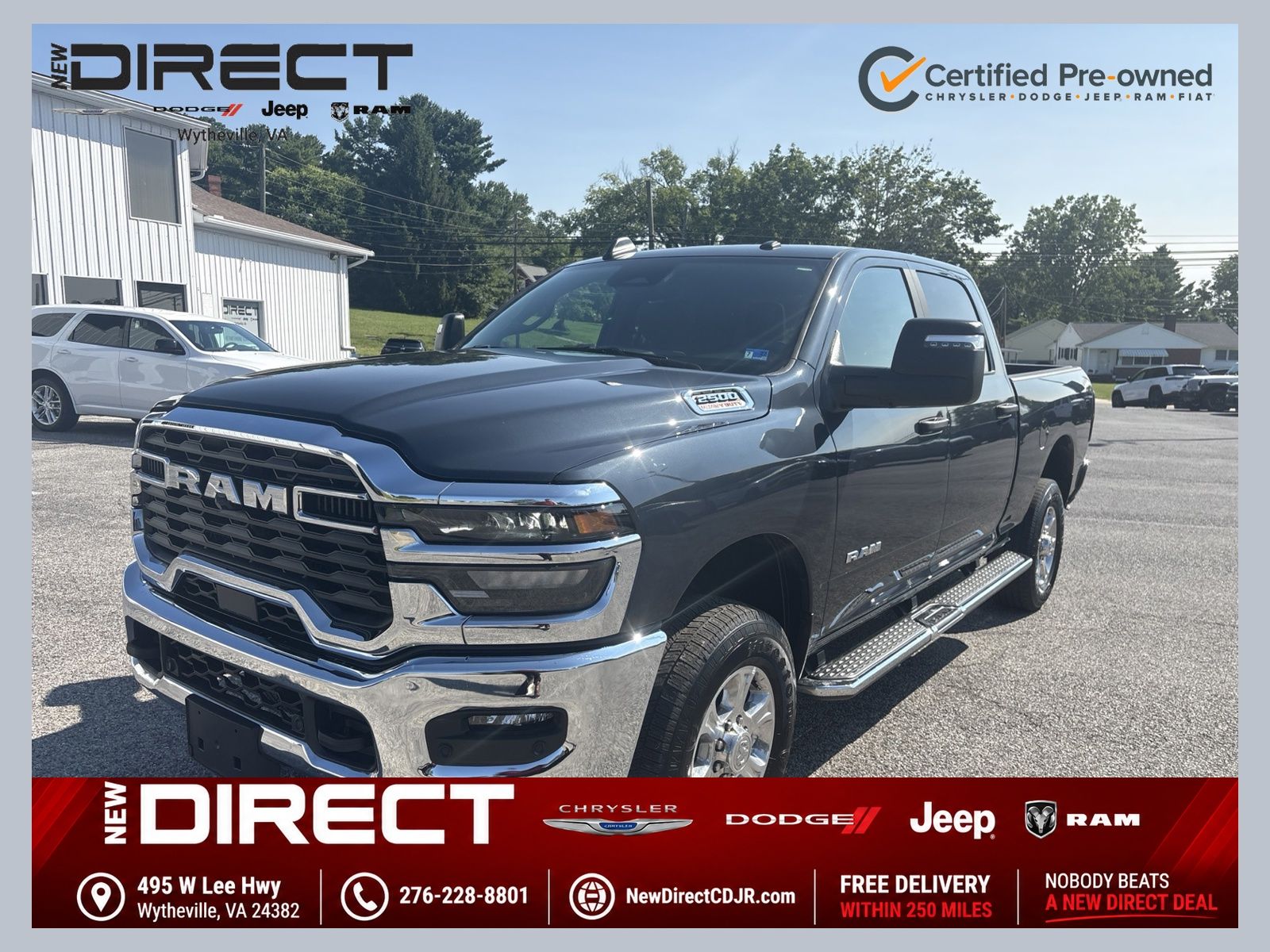 Forged Blue Metallic 2026 RAM 2500 Pickup Truck Four-Wheel Drive 8-Speed Automatic