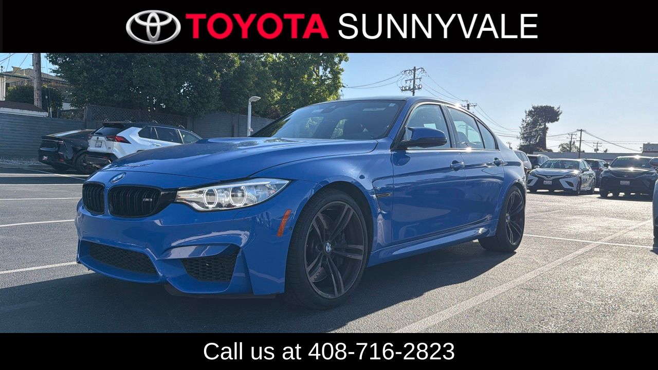 Yas Marina Blue Metallic 2016 BMW M3 Sedan RWD Sedan Rear-Wheel Drive 6-Speed Manual