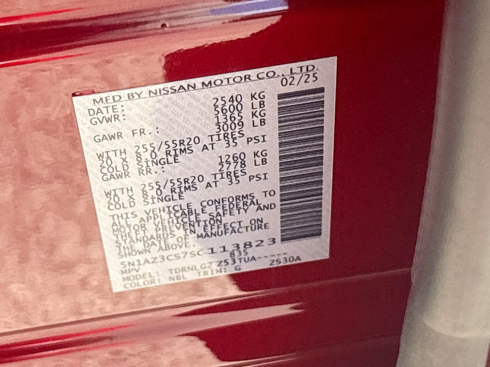 Used 2025 Red Nissan SL image 30