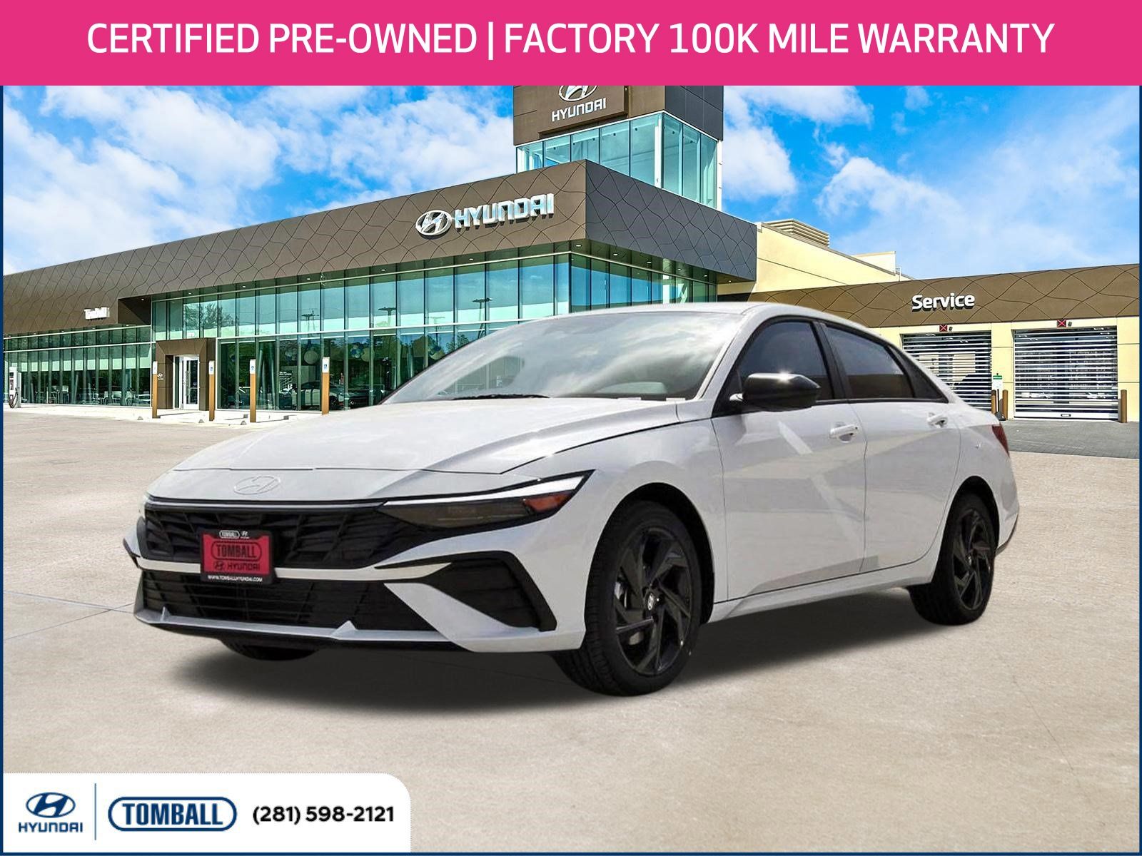 Serenity White Pearl 2026 Hyundai Elantra Sedan Front-Wheel Drive Continuously Variable Transmission