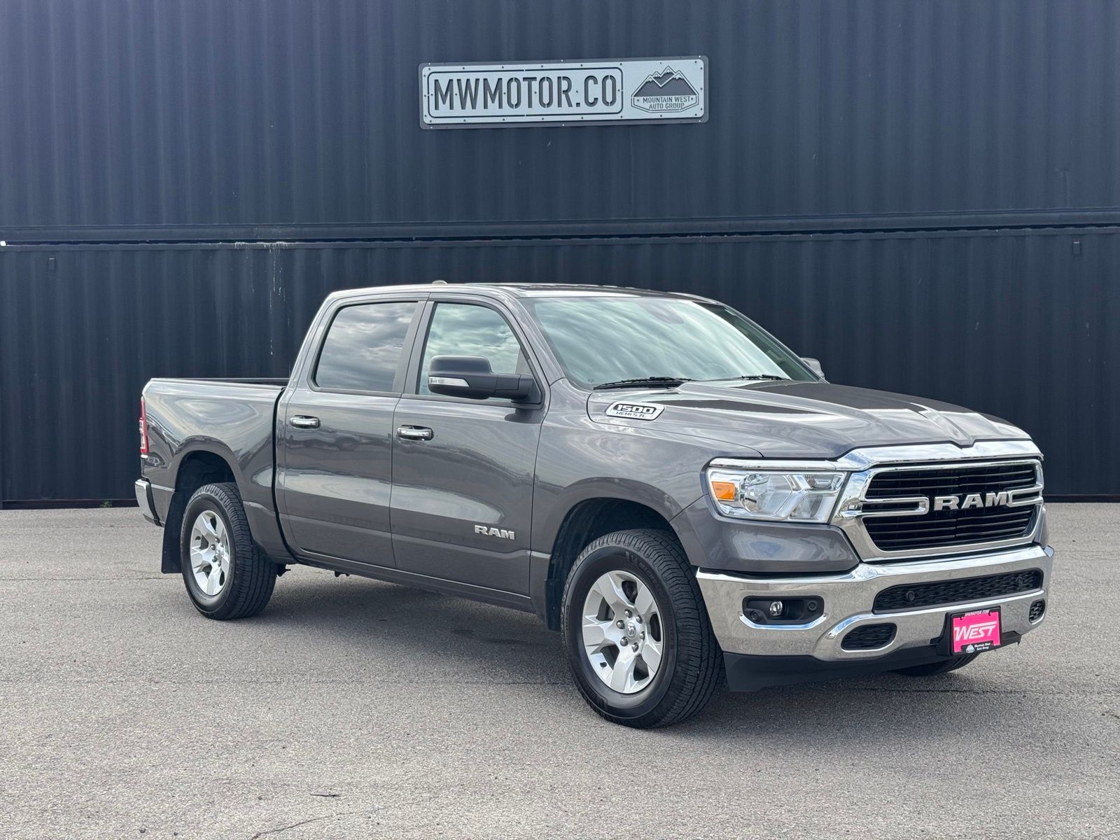 Gray (Granite Crystal Metallic Clearcoat) 2020 RAM 1500 Pickup Truck Four-Wheel Drive 8-Speed Automatic