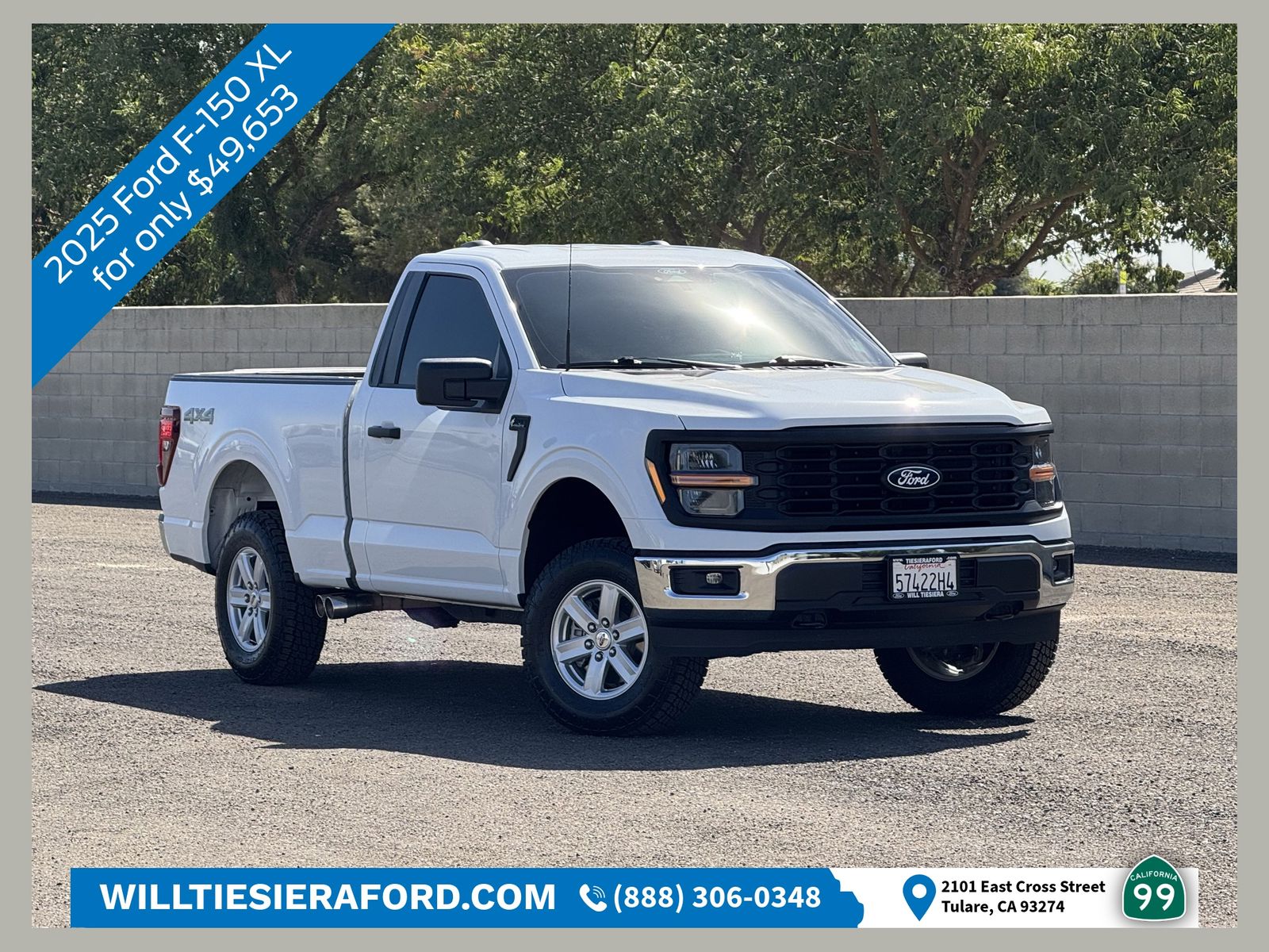 Oxford White 2025 Ford F-150 Pickup Truck Four-Wheel Drive Automatic