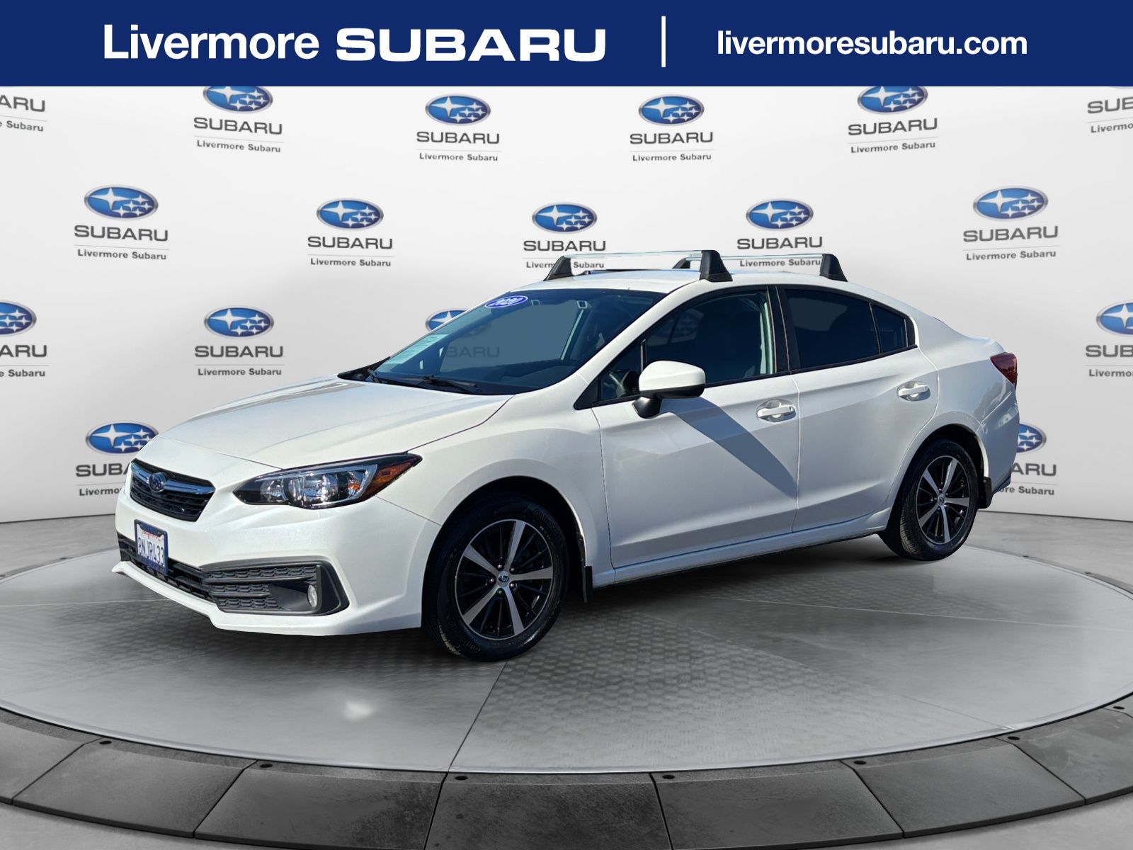 Crystal White Pearl 2020 Subaru Impreza Sedan All-Wheel Drive Continuously Variable Transmission