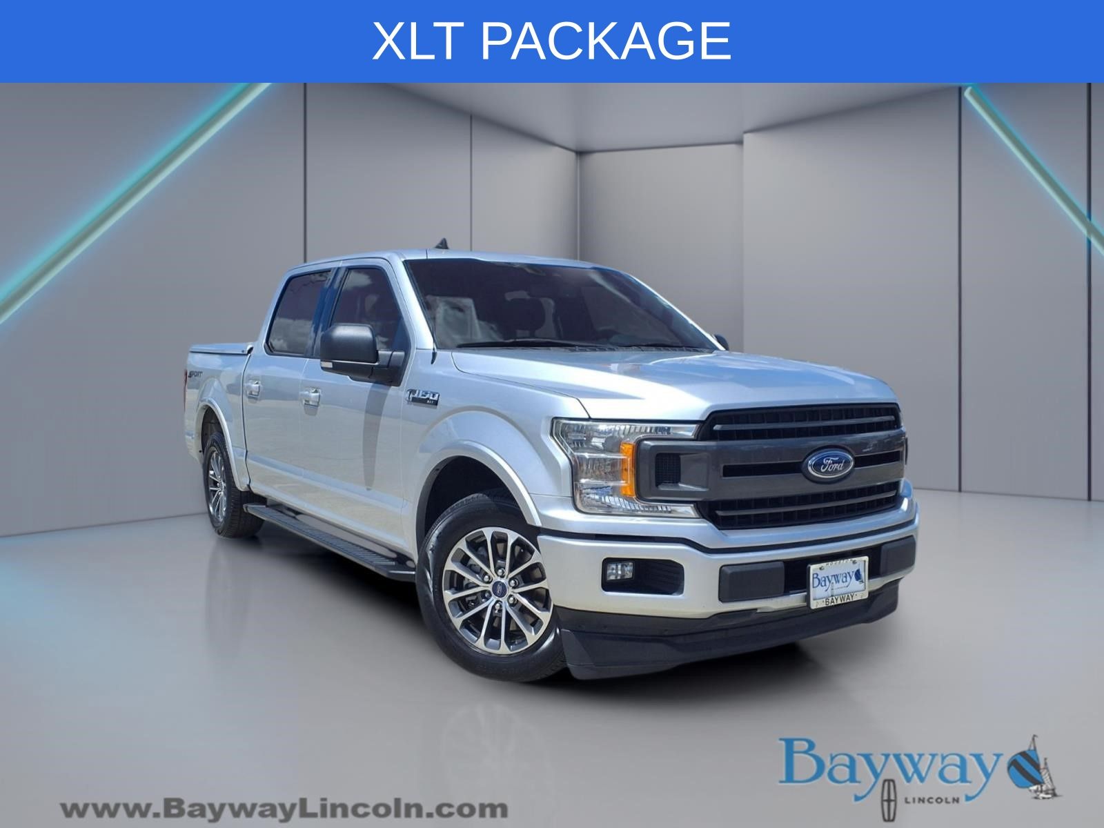 Ingot Silver 2019 Ford F-150 XLT SuperCrew RWD Pickup Truck 4X2 Automatic