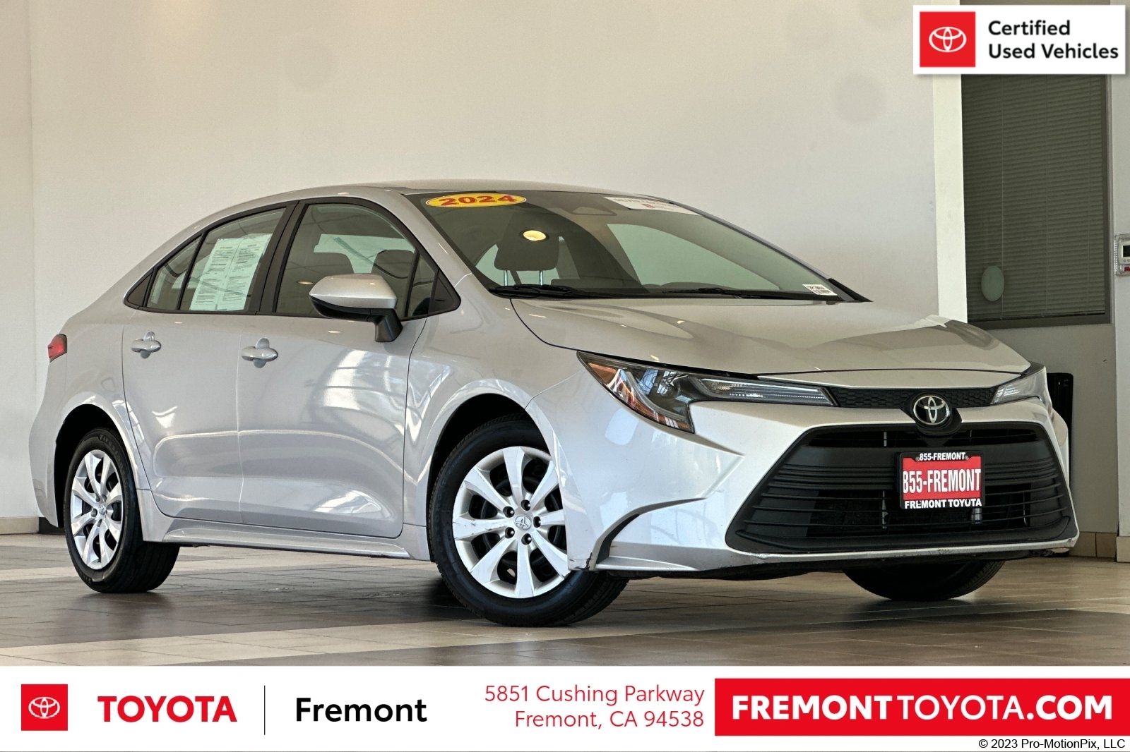 Classic Silver Metallic 2024 Toyota Corolla Sedan Front-Wheel Drive Continuously Variable Transmission