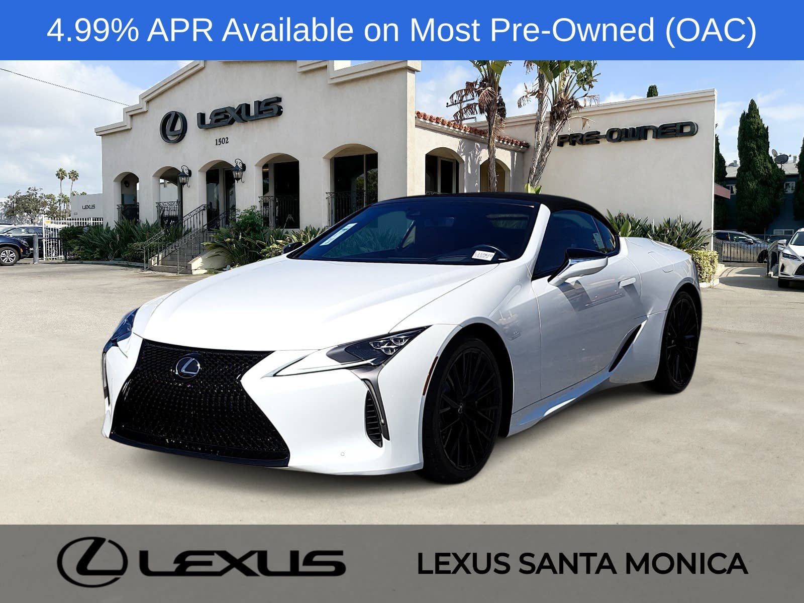 Ultra White 2024 Lexus LC Convertible Rear-Wheel Drive Automatic