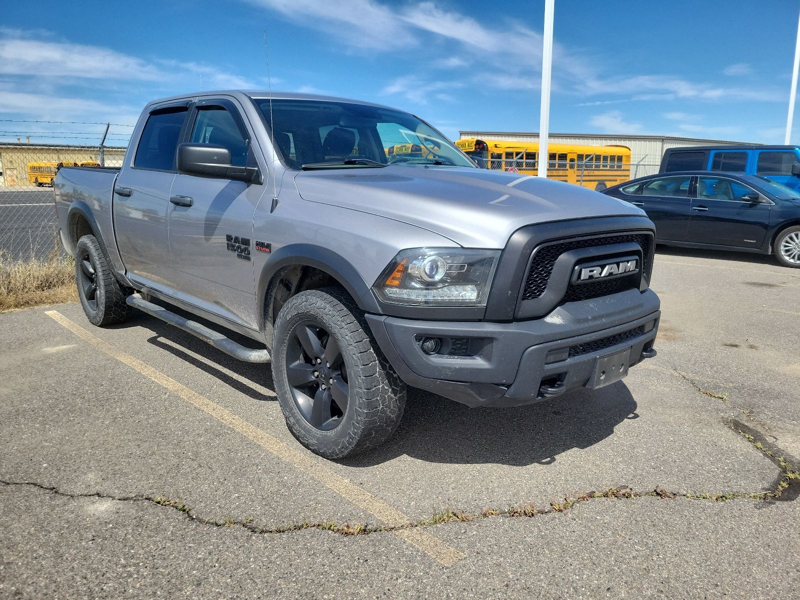 Billet Silver Metallic Clearcoat 2020 RAM 1500 Classic Warlock Crew Cab SB 4WD Pickup Truck Four-Wheel Drive 8-Speed Automatic