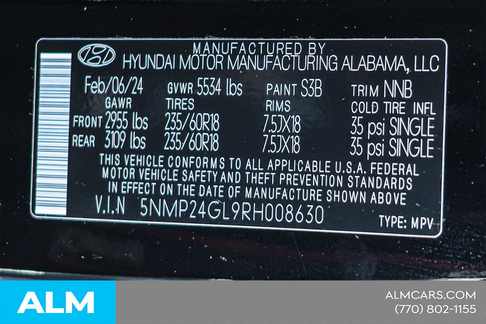 Used 2024 Black Hyundai SEL image 48