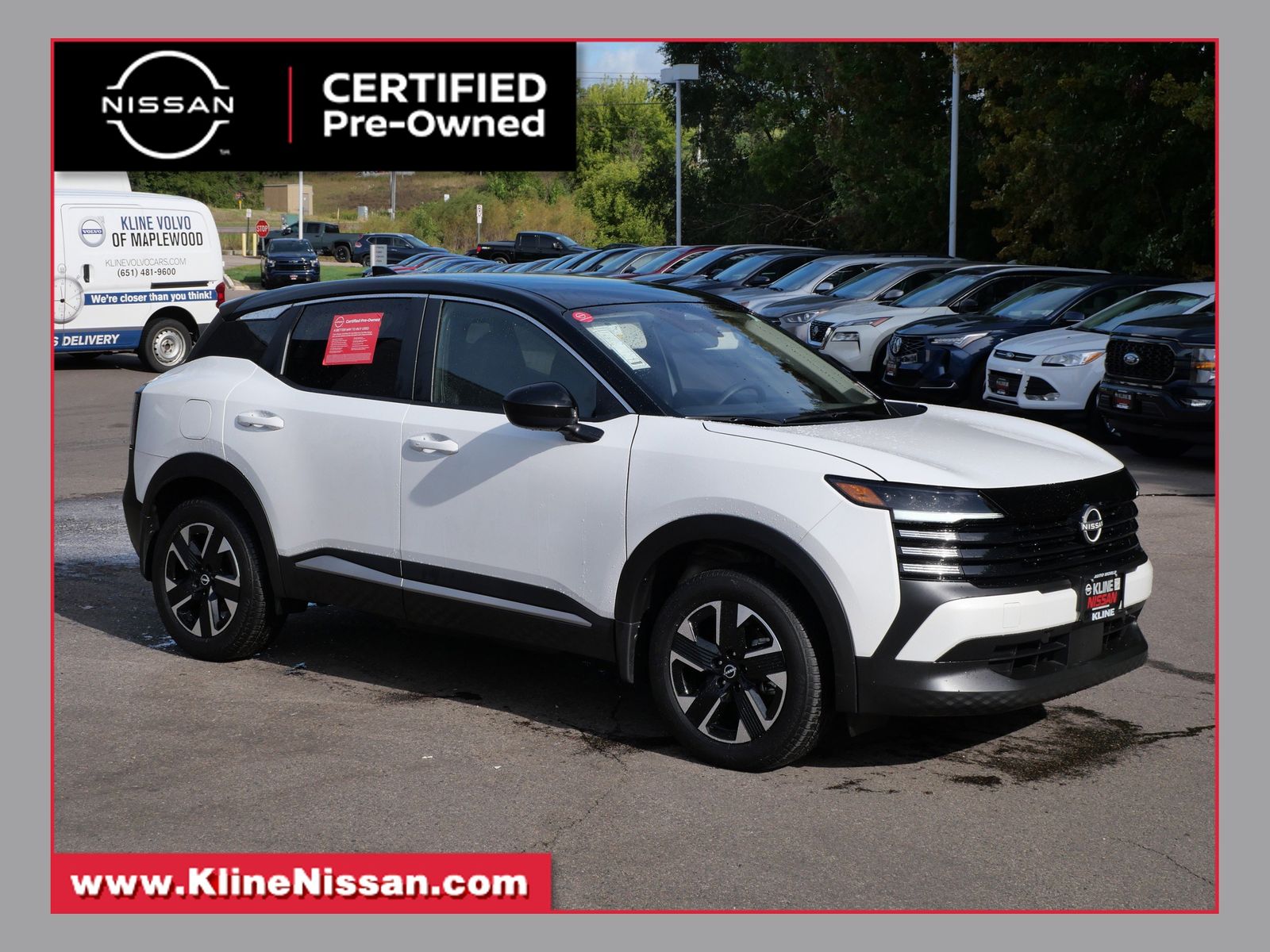 Aspen White Tricoat 2025 Nissan Kicks SUV / Crossover All-Wheel Drive Continuously Variable Transmission