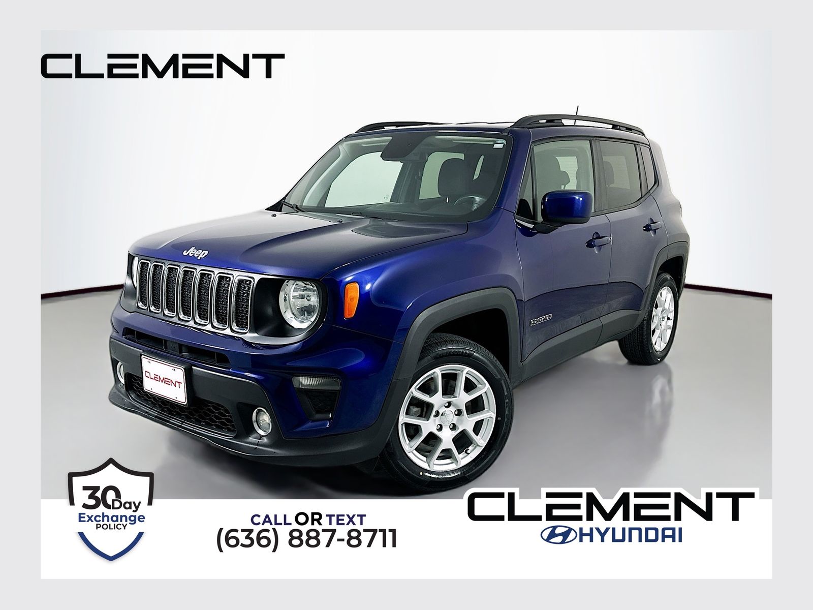 Jetset Blue Clearcoat 2020 Jeep Renegade Latitude 4WD SUV / Crossover Four-Wheel Drive 9-Speed Automatic