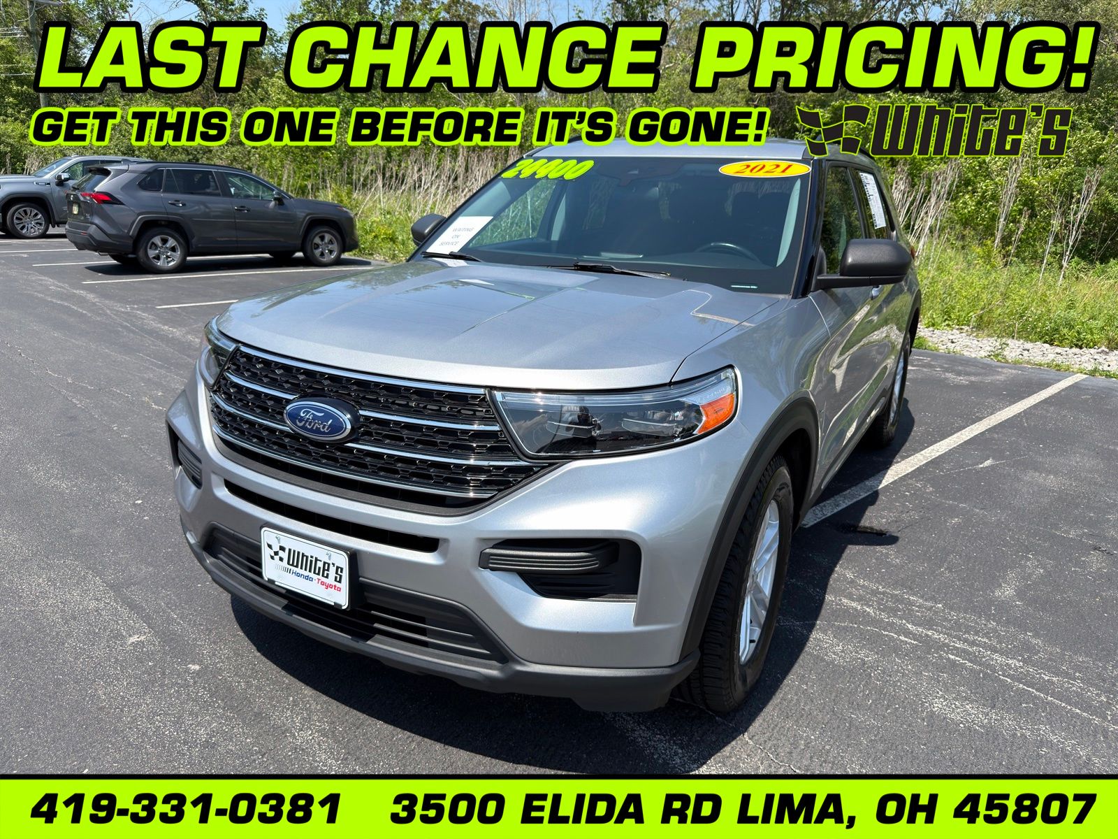 Silver Metallic 2021 Ford Explorer SUV / Crossover All-Wheel Drive Automatic