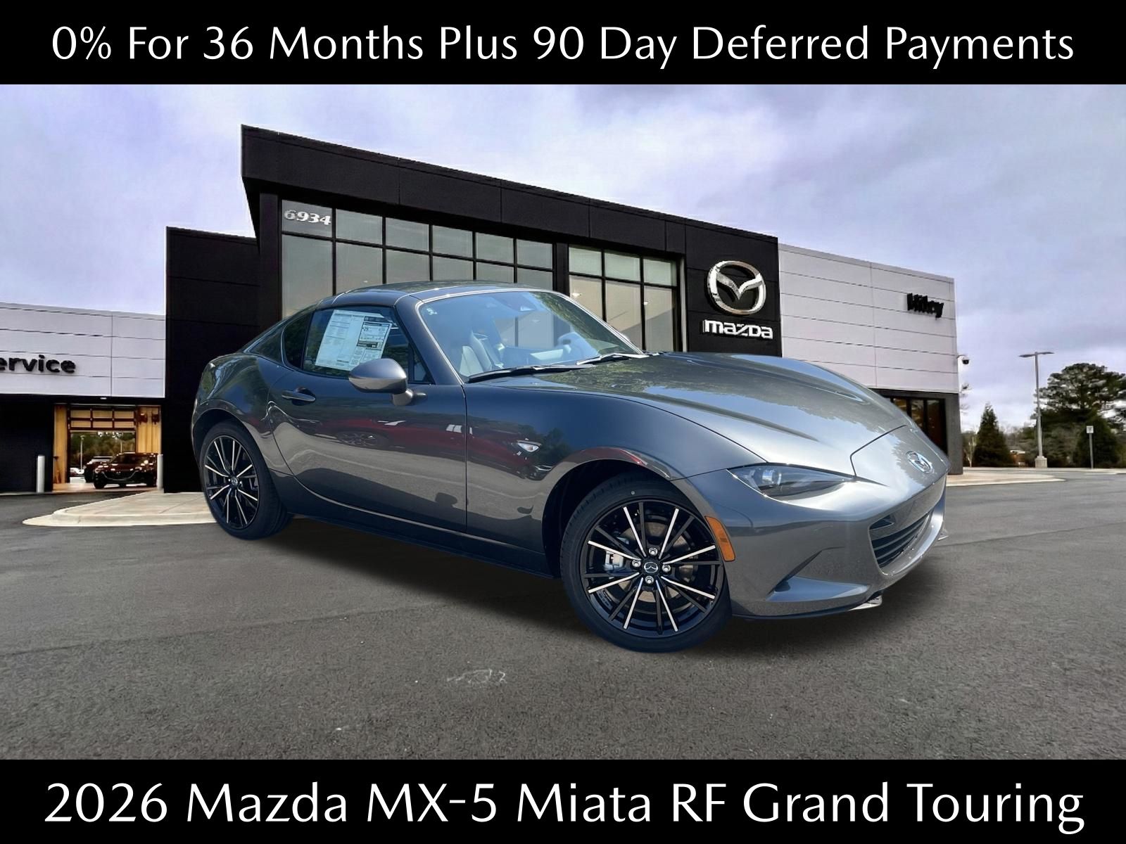 Machine Gray Metallic 2026 Mazda MX-5 Miata Convertible Rear-Wheel Drive 6-Speed Manual