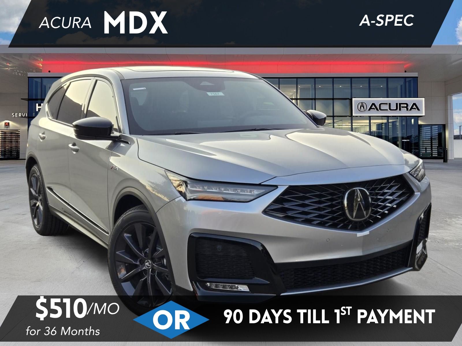 Solar Silver Metallic 2026 Acura MDX SUV / Crossover All-Wheel Drive Automatic