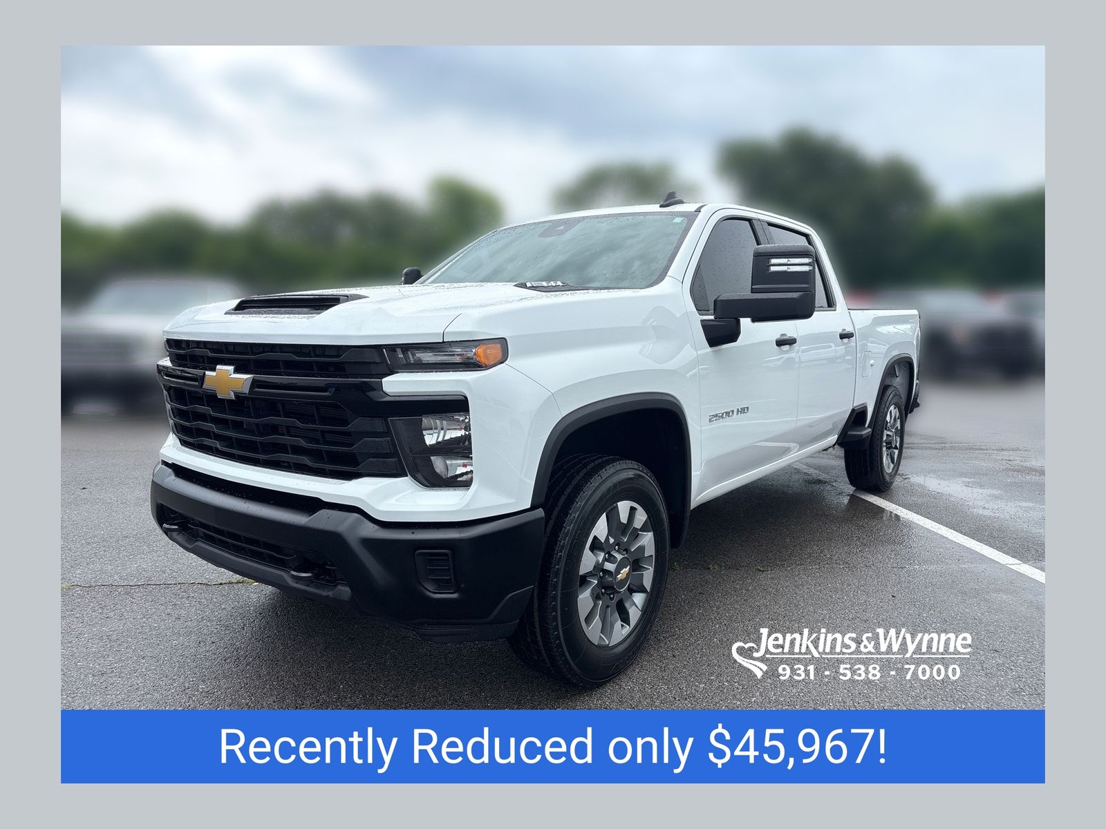 Summit White 2025 Chevrolet Silverado 2500HD Pickup Truck 4X2 Automatic