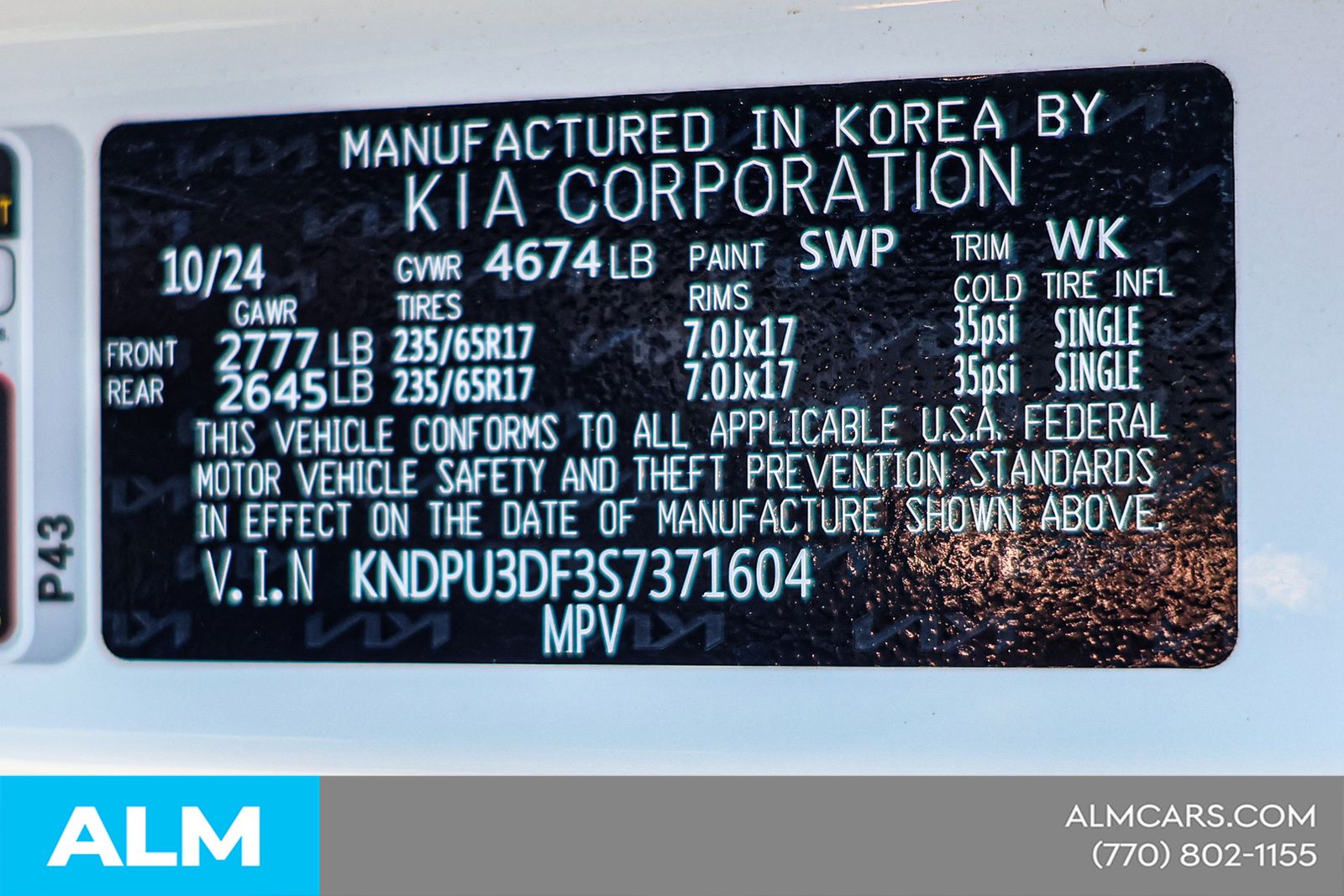 Used 2025 White Kia LX image 45