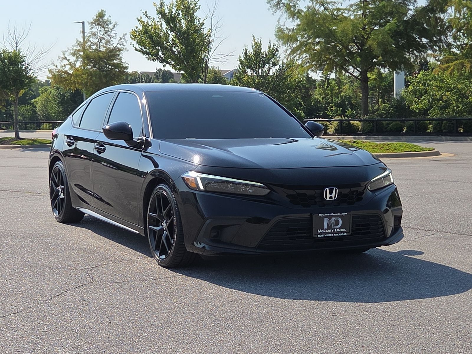 Black 2024 Honda Civic Hatchback Hatchback Front-Wheel Drive Continuously Variable Transmission
