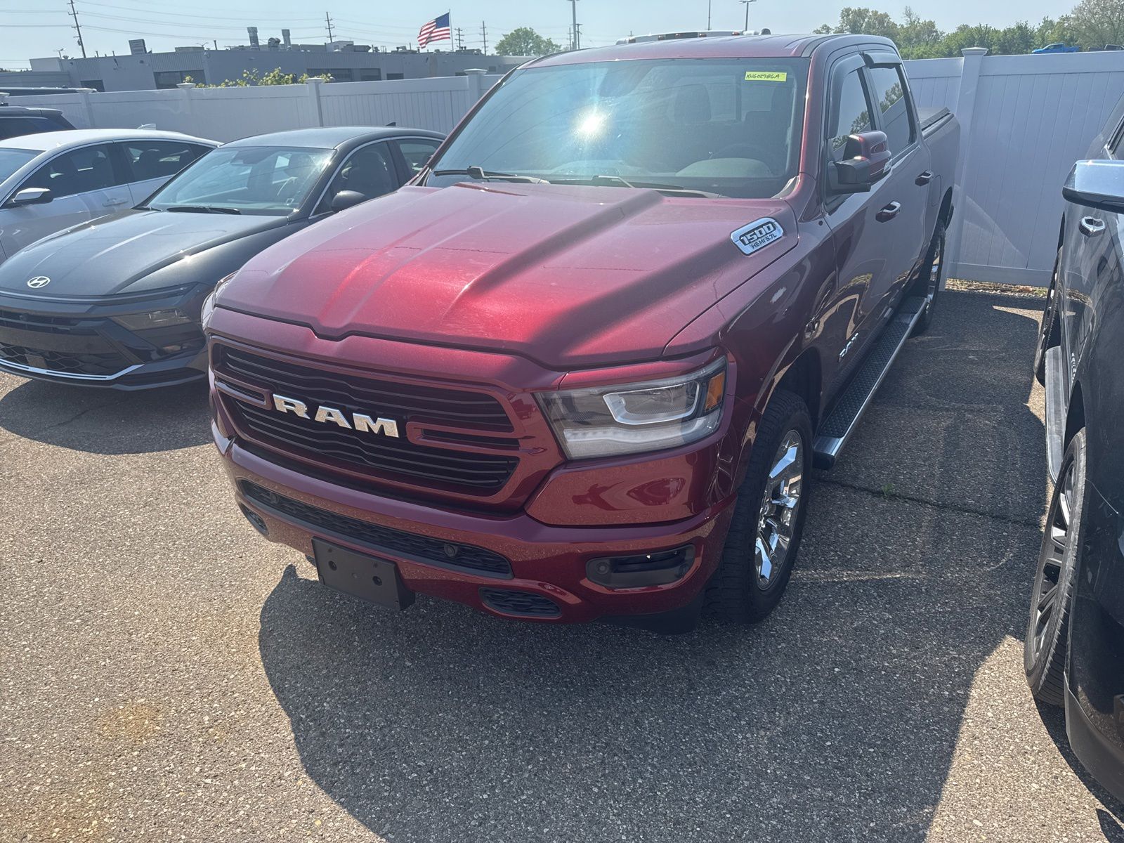 Delmonico Red Pearlcoat 2019 RAM 1500 Big Horn Crew Cab 4WD Pickup Truck Four-Wheel Drive 8-Speed Automatic
