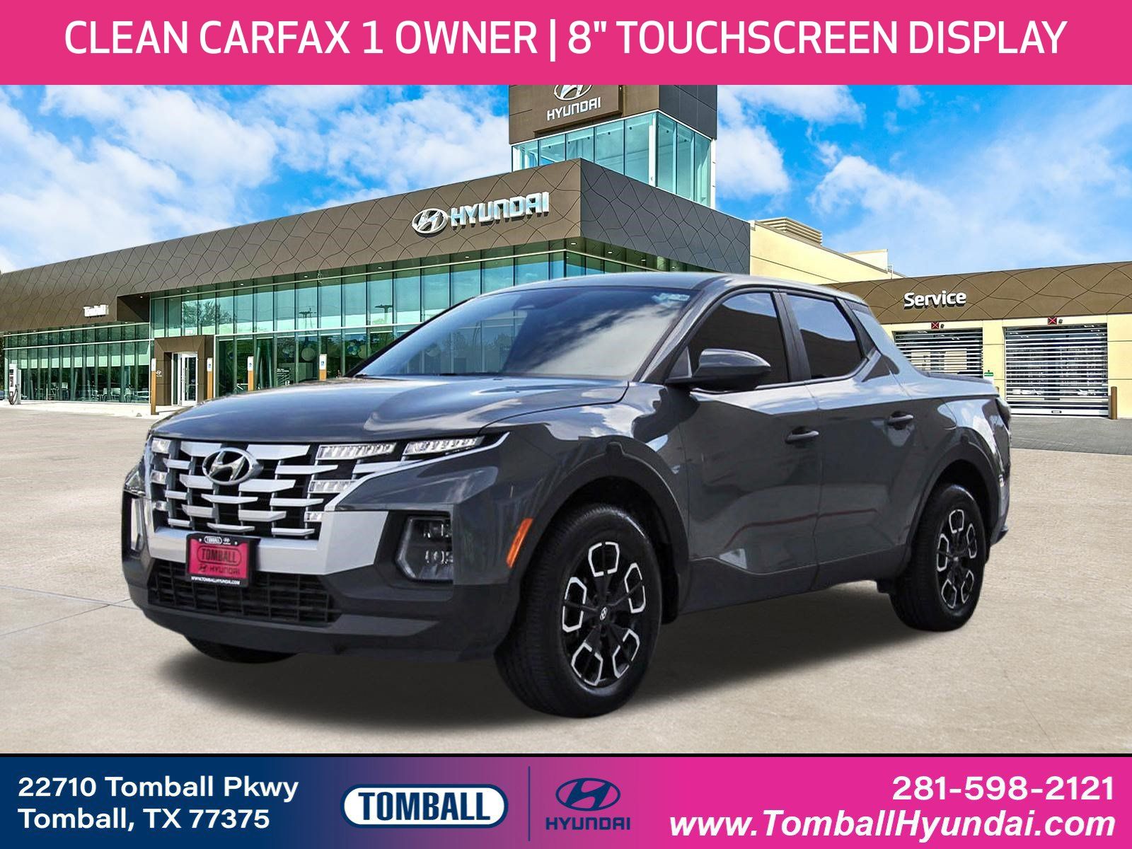 Hampton Gray 2024 Hyundai Santa Cruz Pickup Truck Front-Wheel Drive 8-Speed Automatic