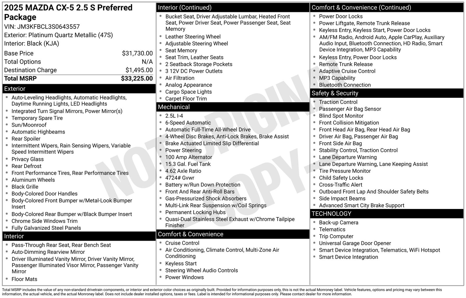 Used Car 2025 Mazda Cx-5  2.5 S Preferred Package For Sale Under $30,000 In Austin, Texas