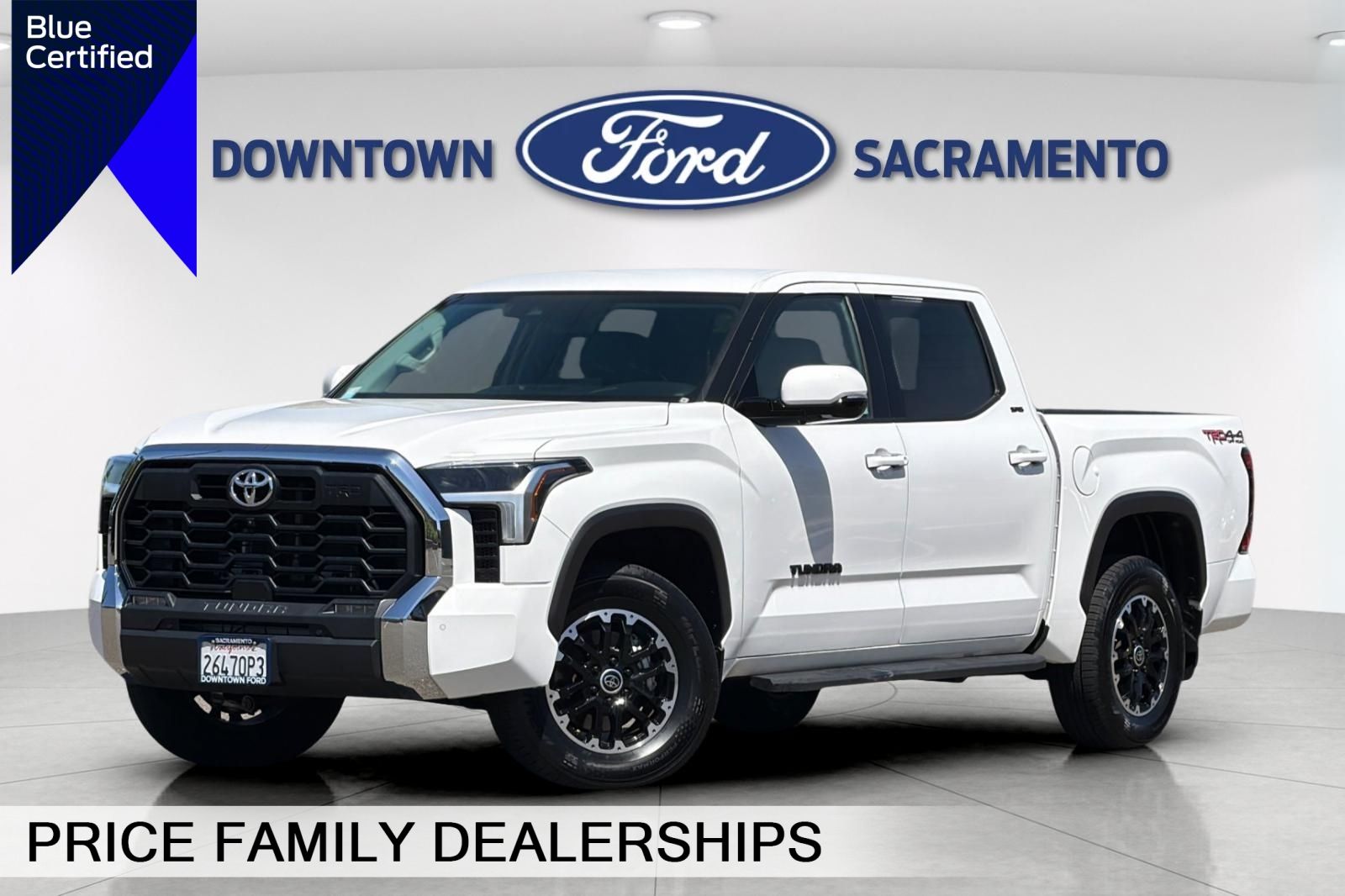 White 2022 Toyota Tundra SR5 CrewMax Cab 4WD Pickup Truck Four-Wheel Drive Automatic