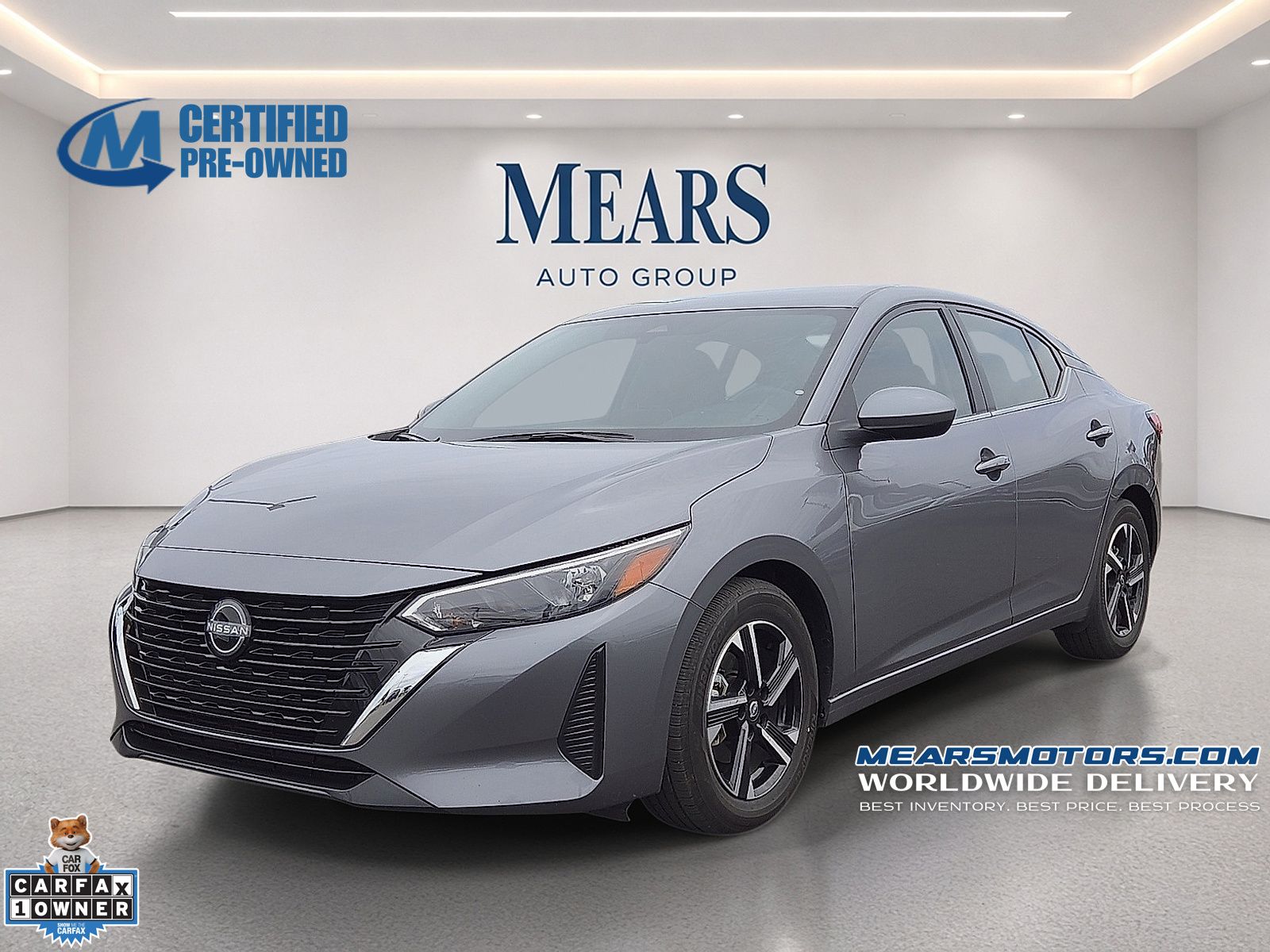 Gray (Gun Metallic) 2025 Nissan Sentra Sedan Front-Wheel Drive Continuously Variable Transmission
