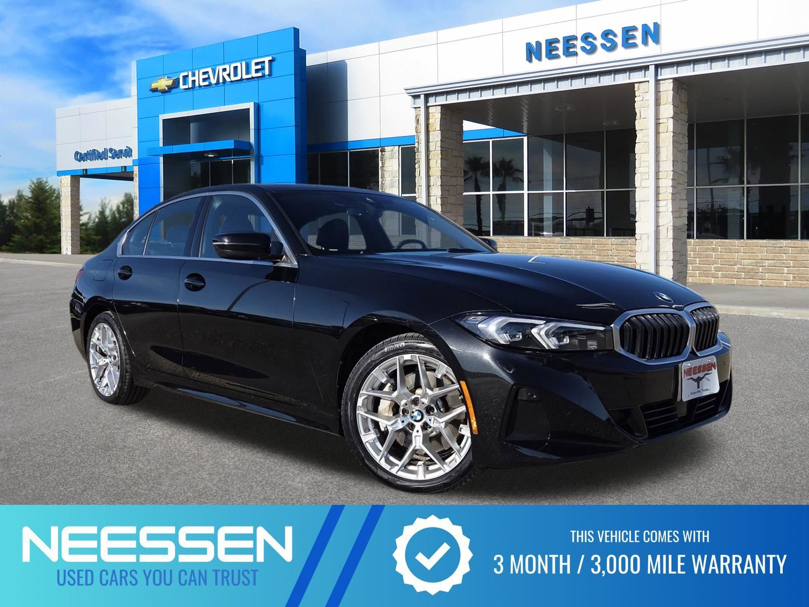 Black Sapphire Metallic 2025 BMW 3 Series 330i RWD Sedan Rear-Wheel Drive 8-Speed Automatic