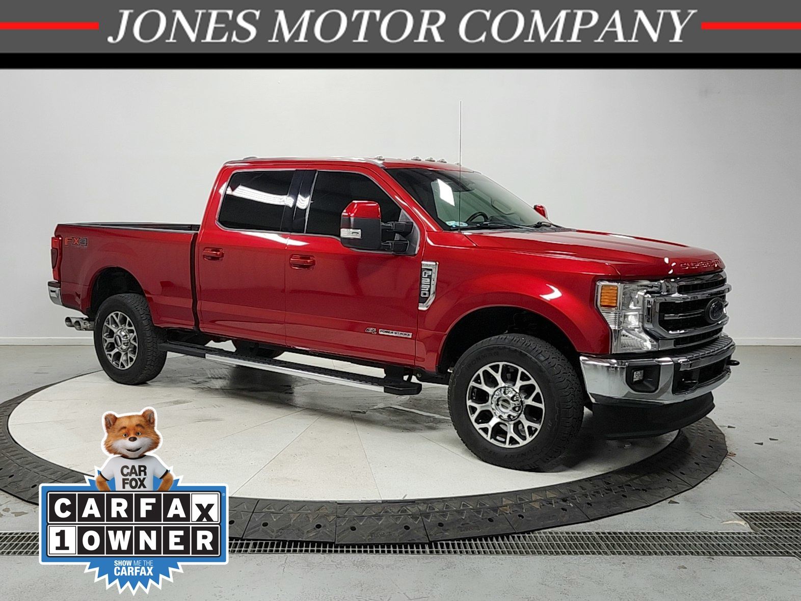 Rapid Red Metallic Tinted Clearcoat 2021 Ford F-250 Super Duty Lariat Crew Cab 4WD Pickup Truck Four-Wheel Drive Automatic