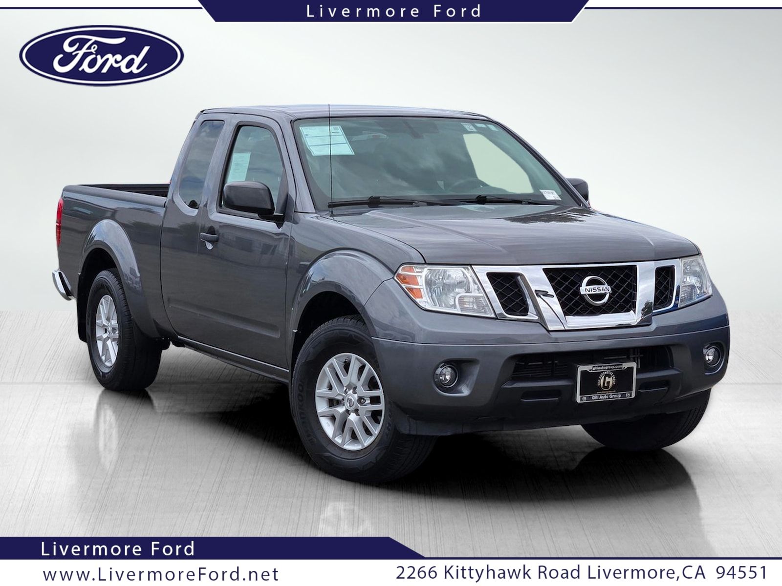 Gray (Gun Metallic) 2019 Nissan Frontier Pickup Truck 4X2 5-Speed Automatic Overdrive