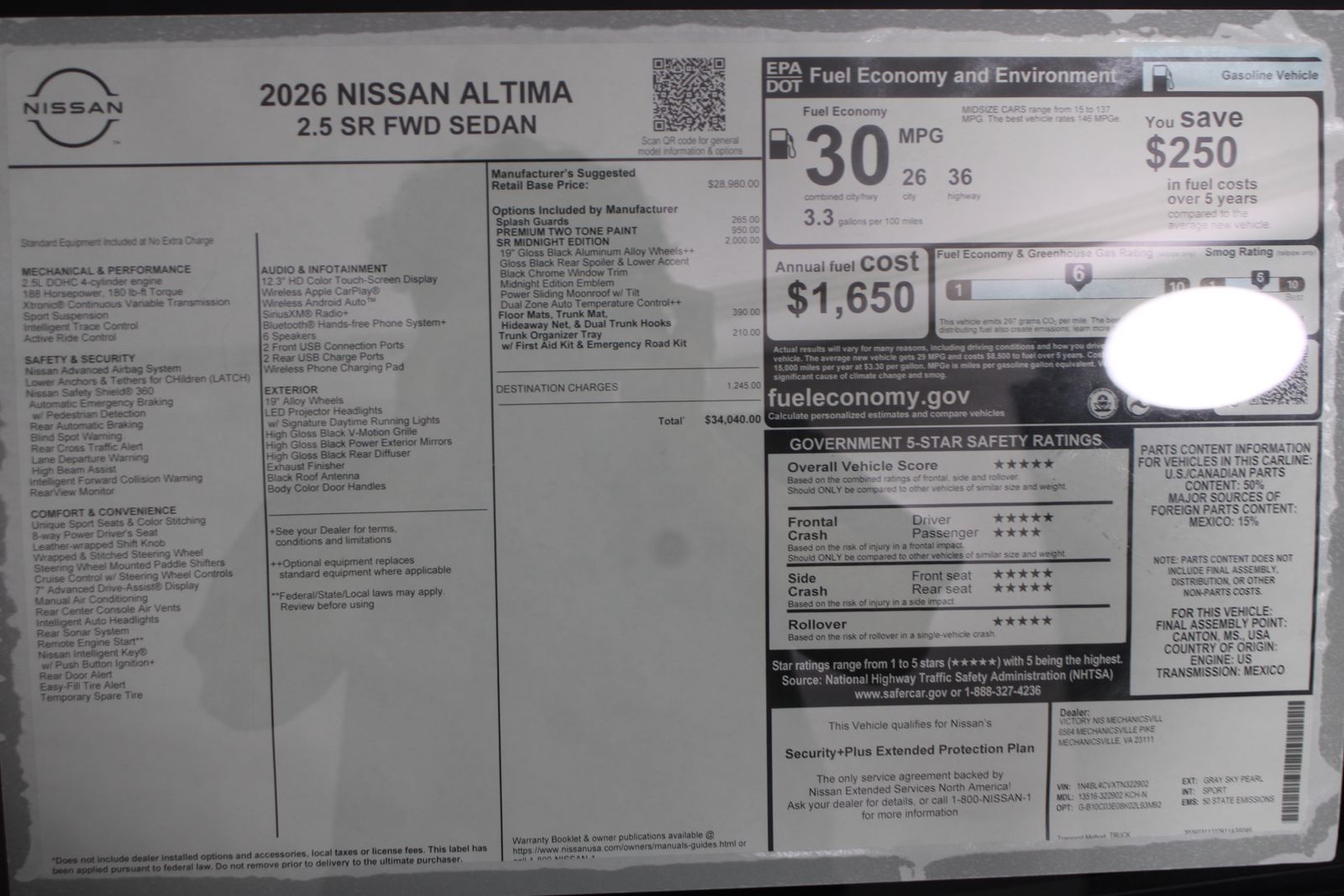 Used 2026 White Nissan 2.5 SR image 21