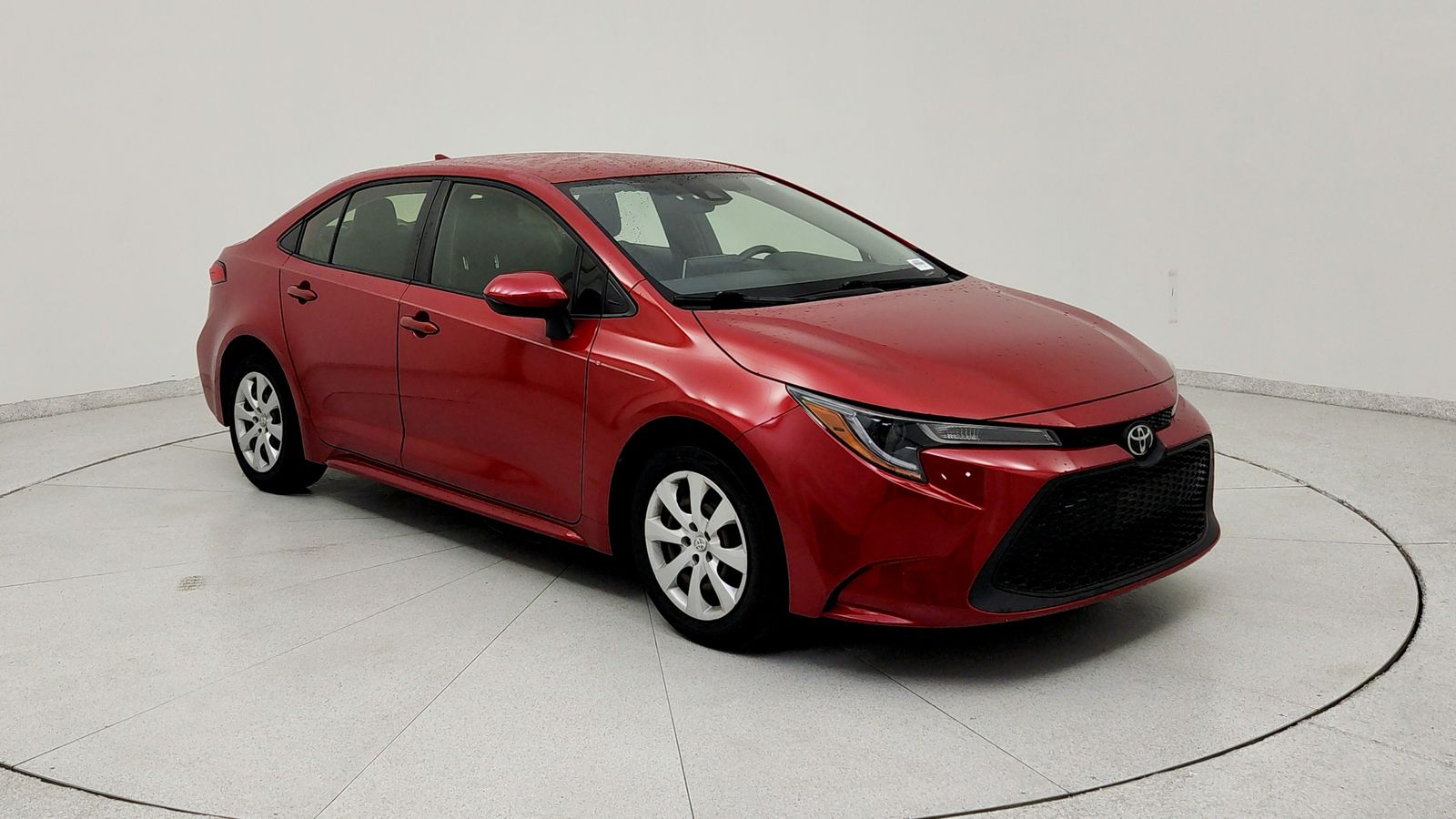Barcelona Red Metallic 2021 Toyota Corolla LE FWD Sedan Front-Wheel Drive Continuously Variable Transmission