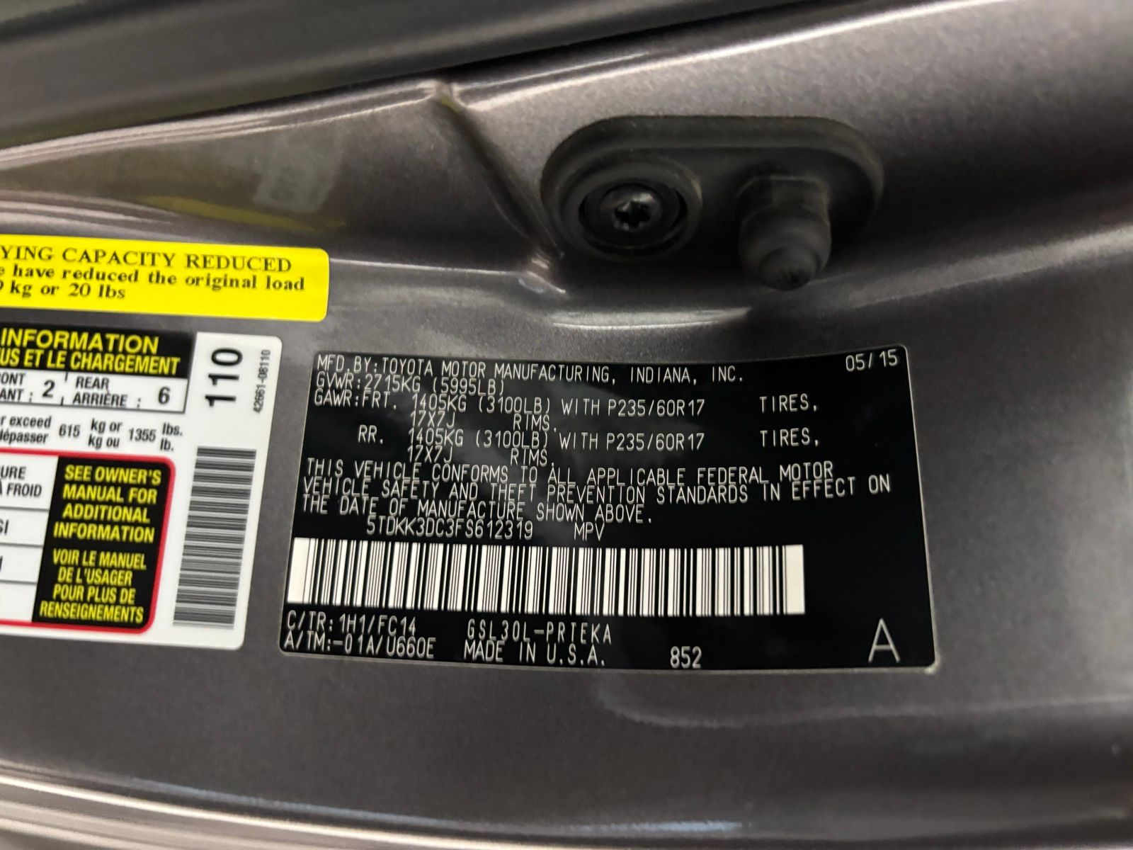 Used Car 2015 Toyota Sienna  Le For Sale Under $12,000 In Austin, Texas
