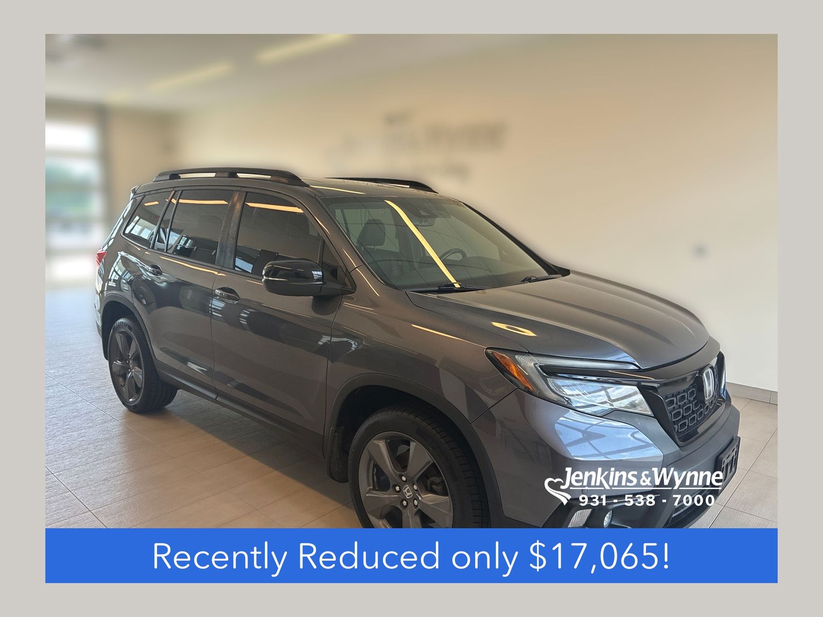 Gray (Modern Steel Metallic) 2019 Honda Passport SUV / Crossover All-Wheel Drive 9-Speed Automatic