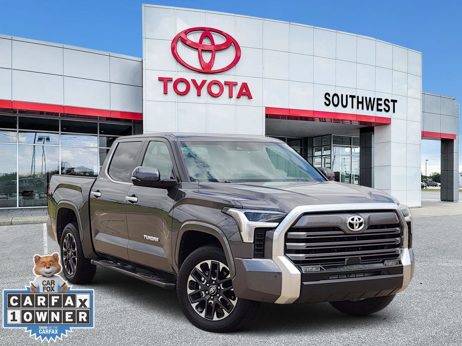 Gray 2025 Toyota Tundra Limited CrewMax Cab 4WD Pickup Truck Four-Wheel Drive Automatic